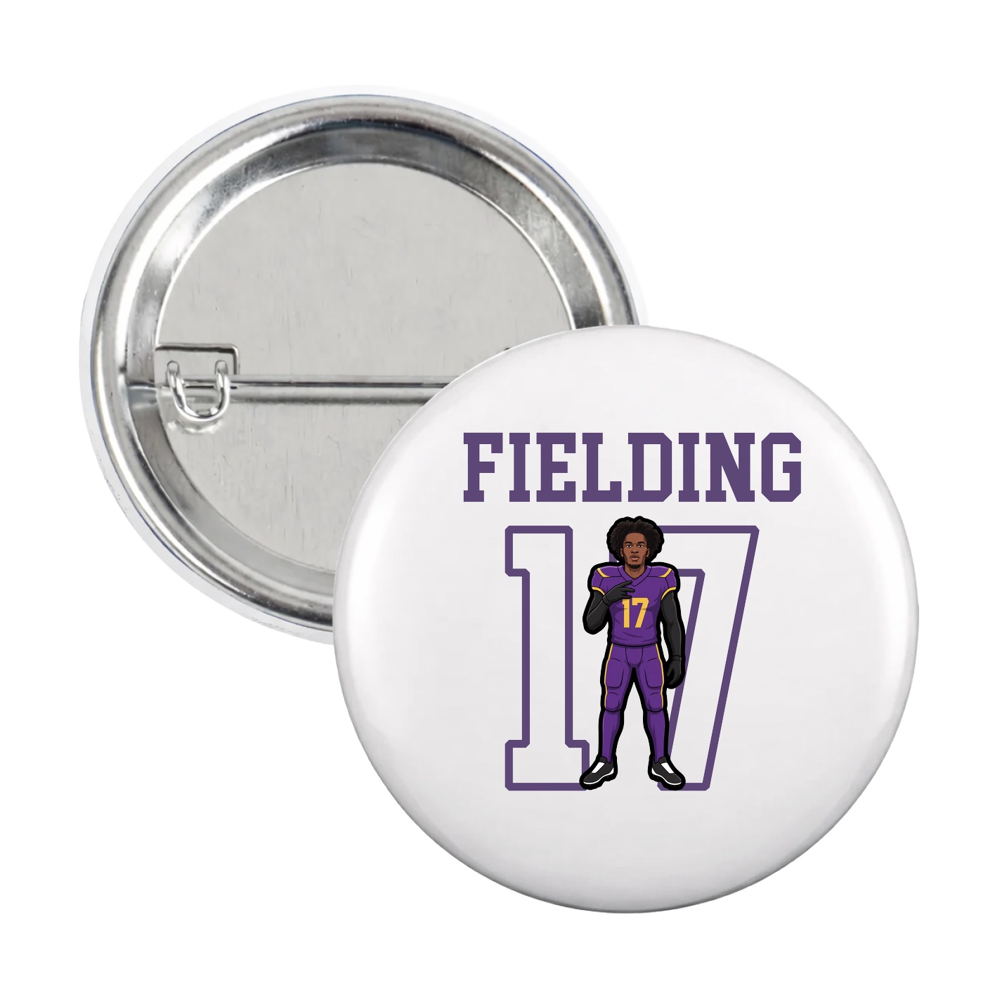Game Day Button — Shirsey in White