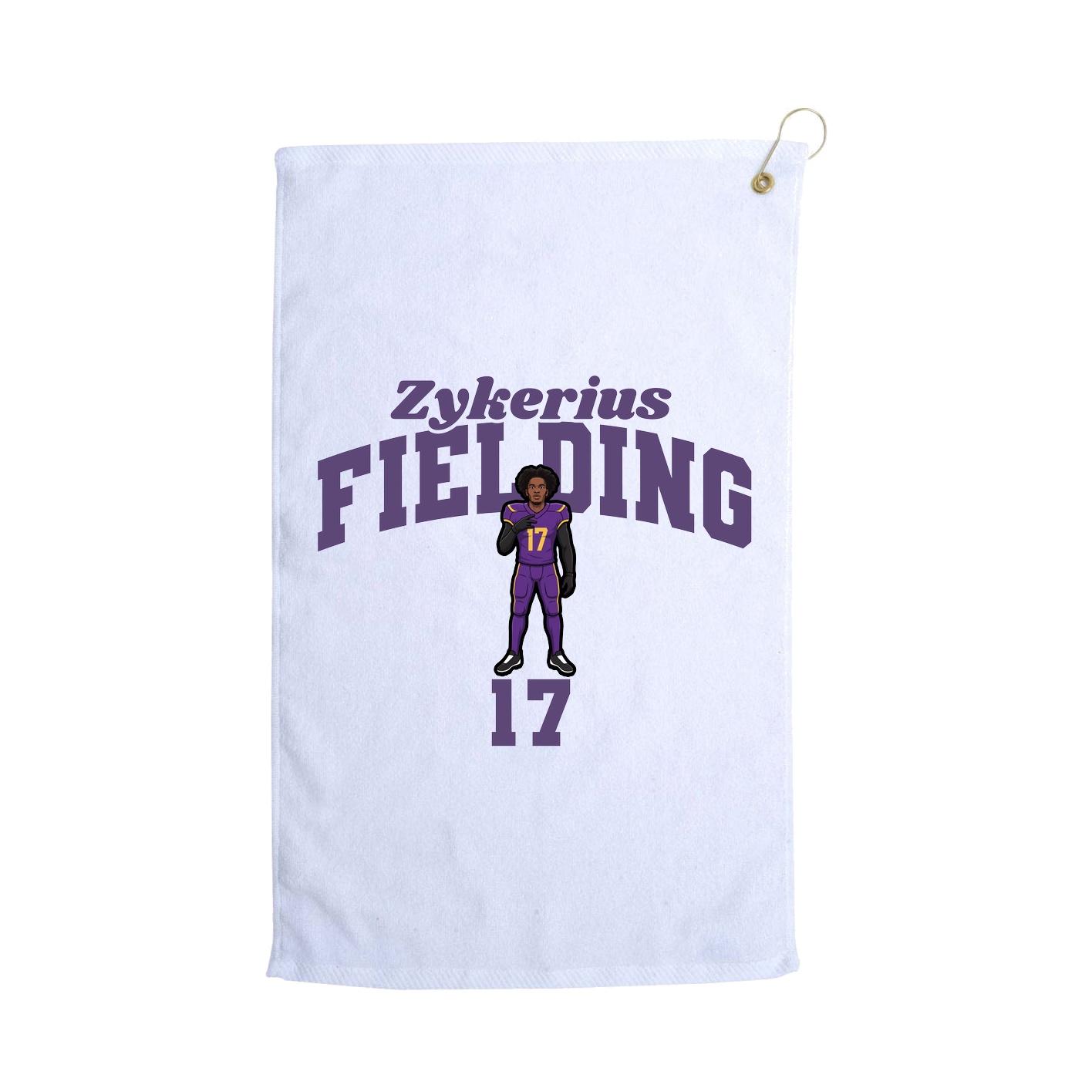 Golf Towel — Signature Arch in White