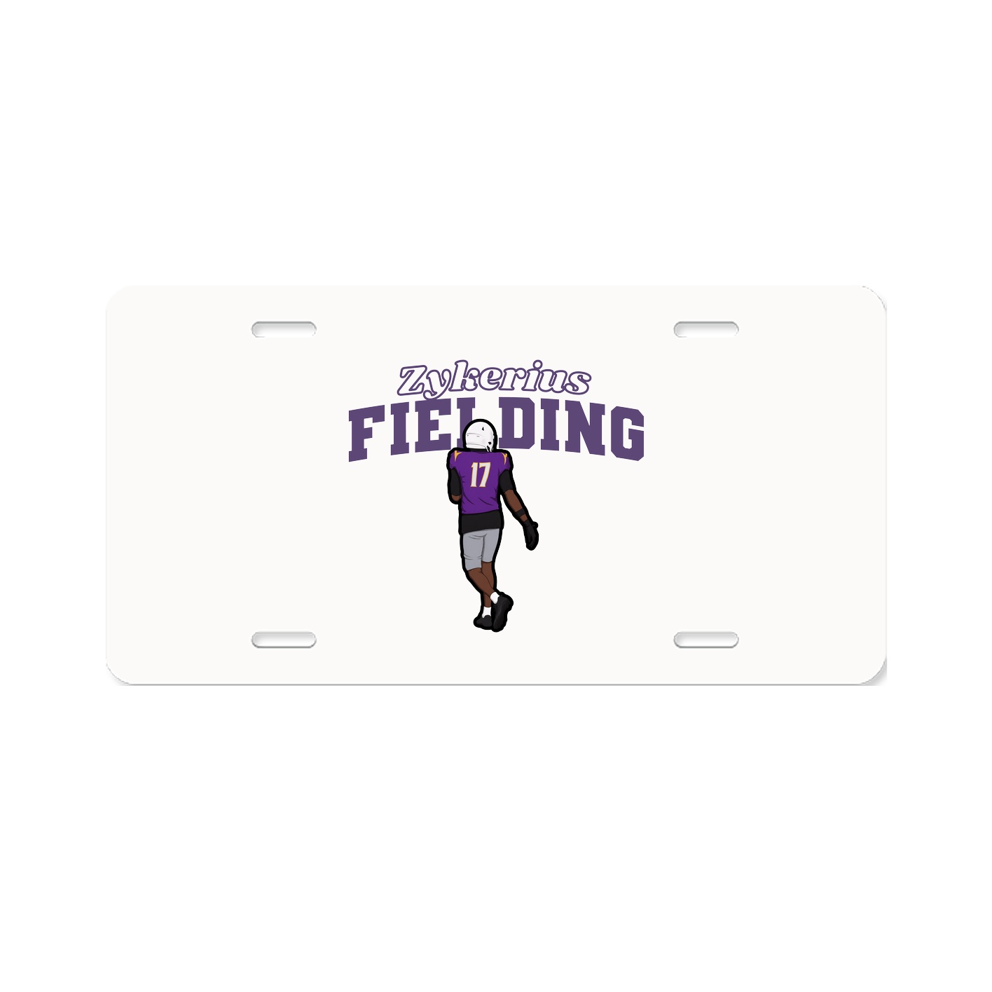 License Plate — Name Arch in Classic