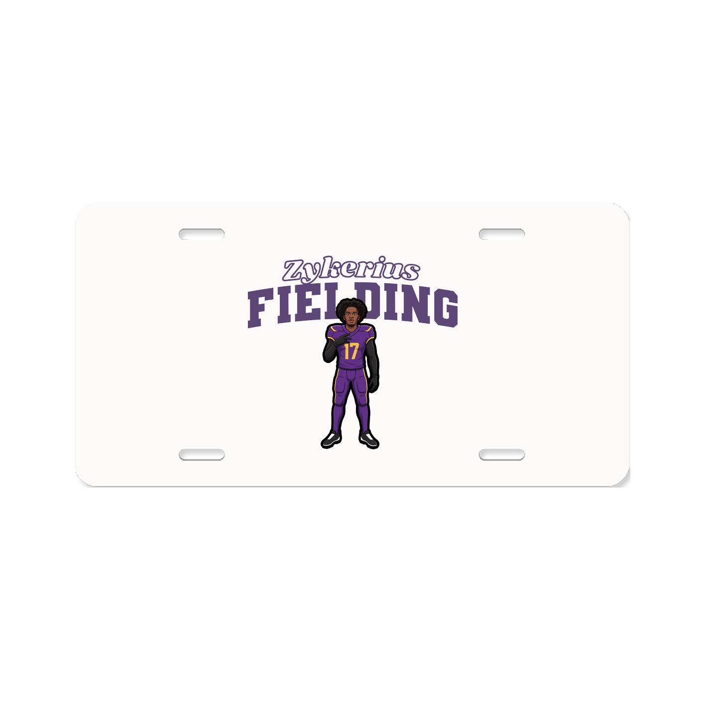 License Plate — Name Arch in Classic