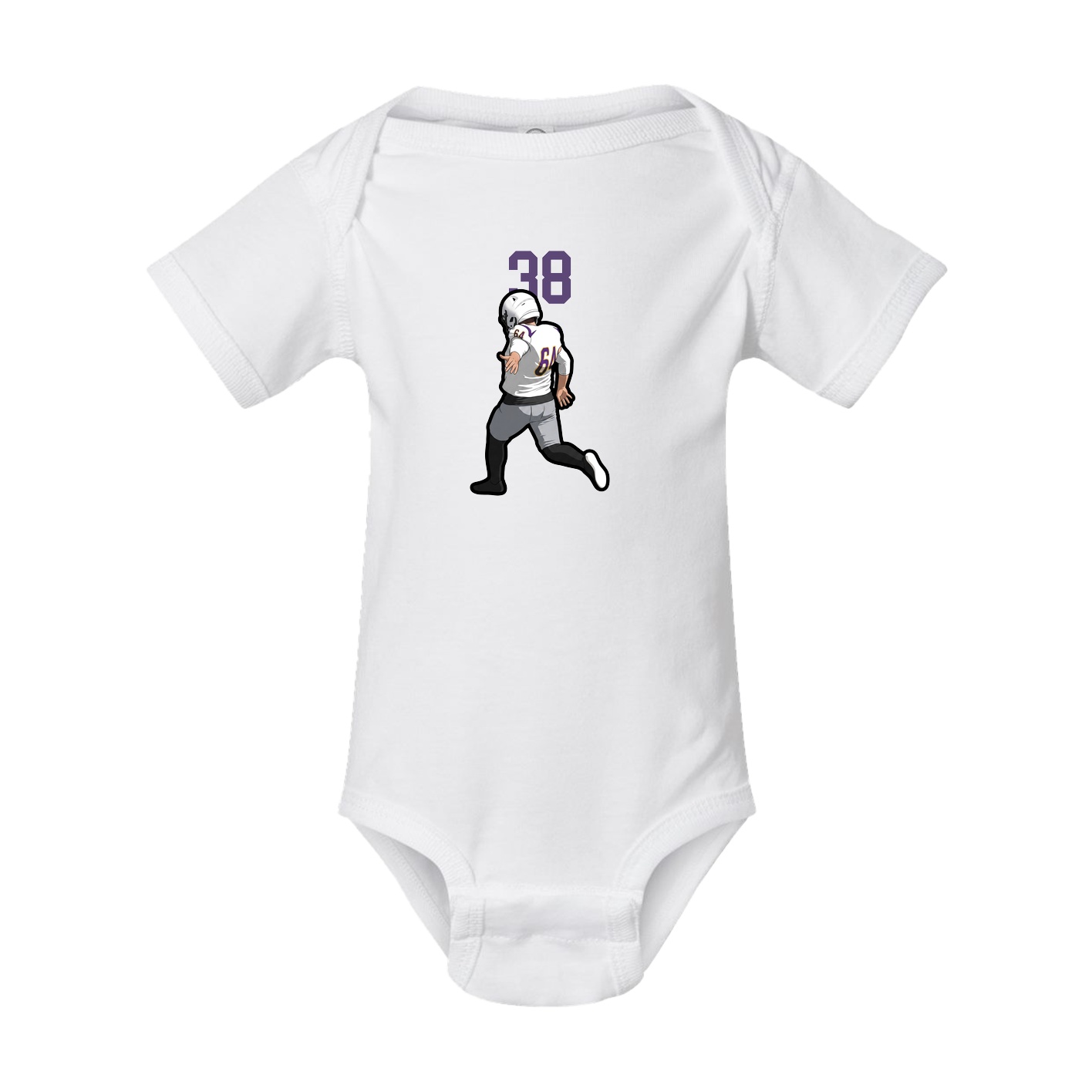 Baby Onesie — Number Top in White