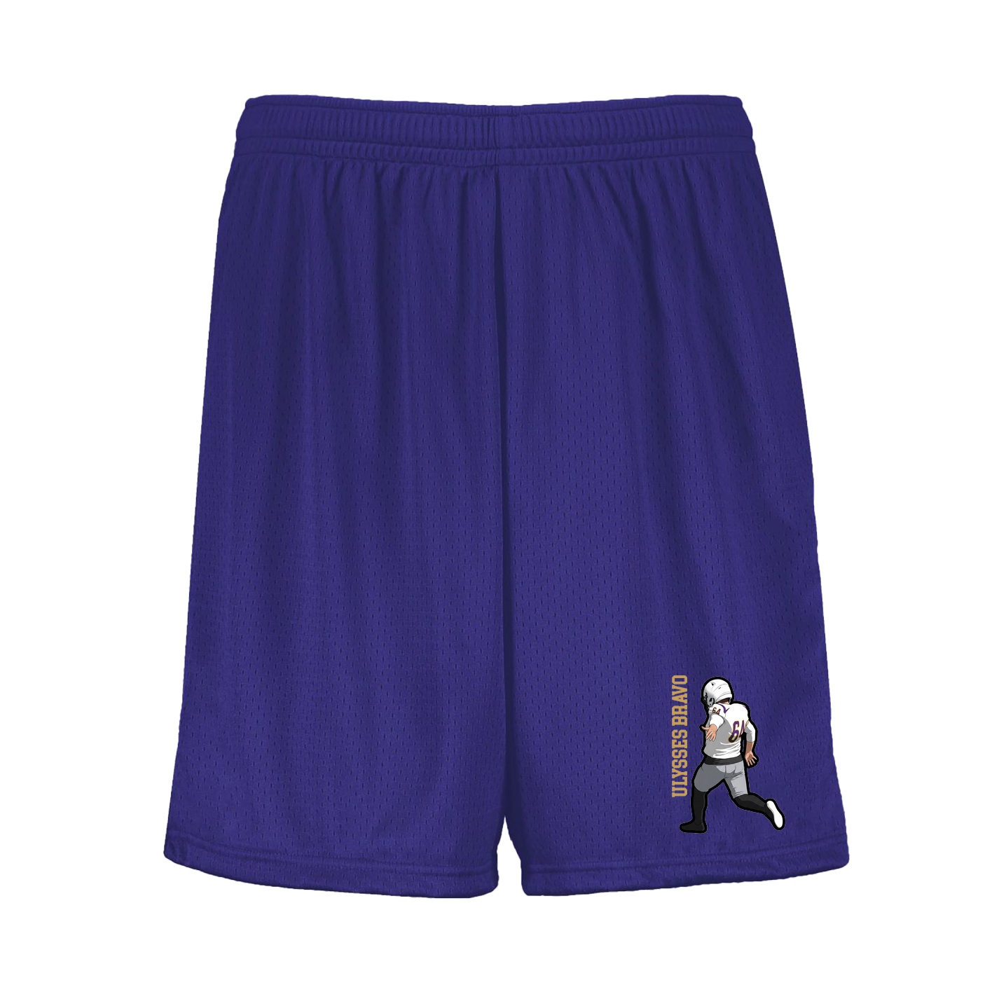 Shorts — Name Vertical in Purple