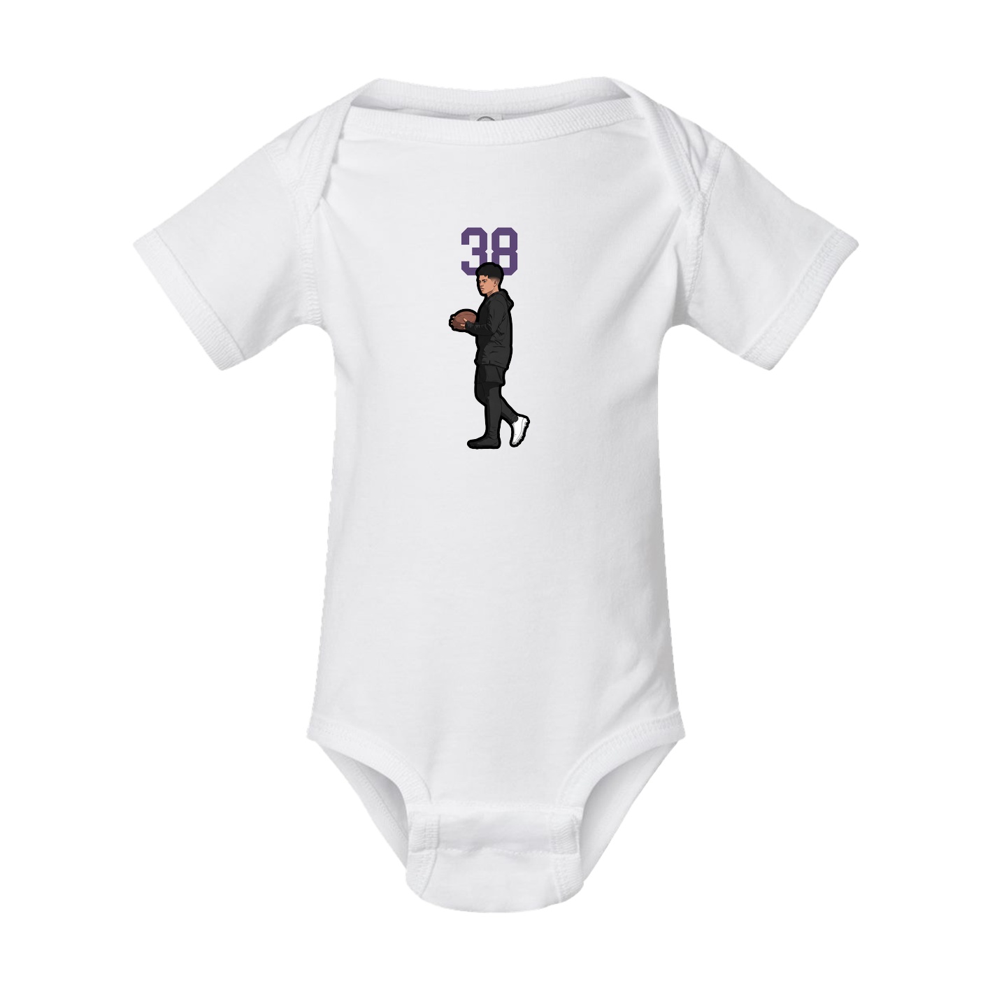 Baby Onesie — Number Top in White