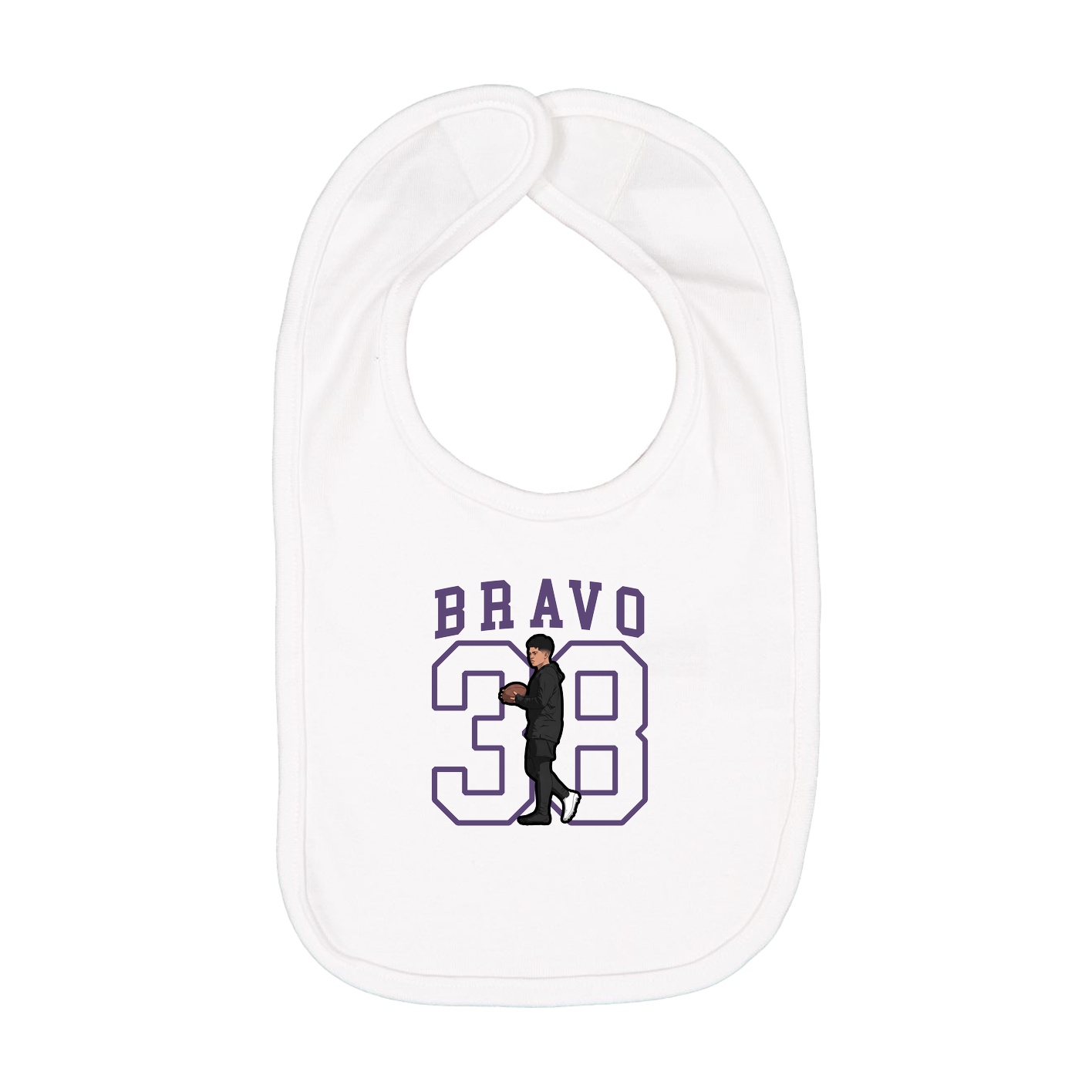 Infant Bib — Shirsey in White