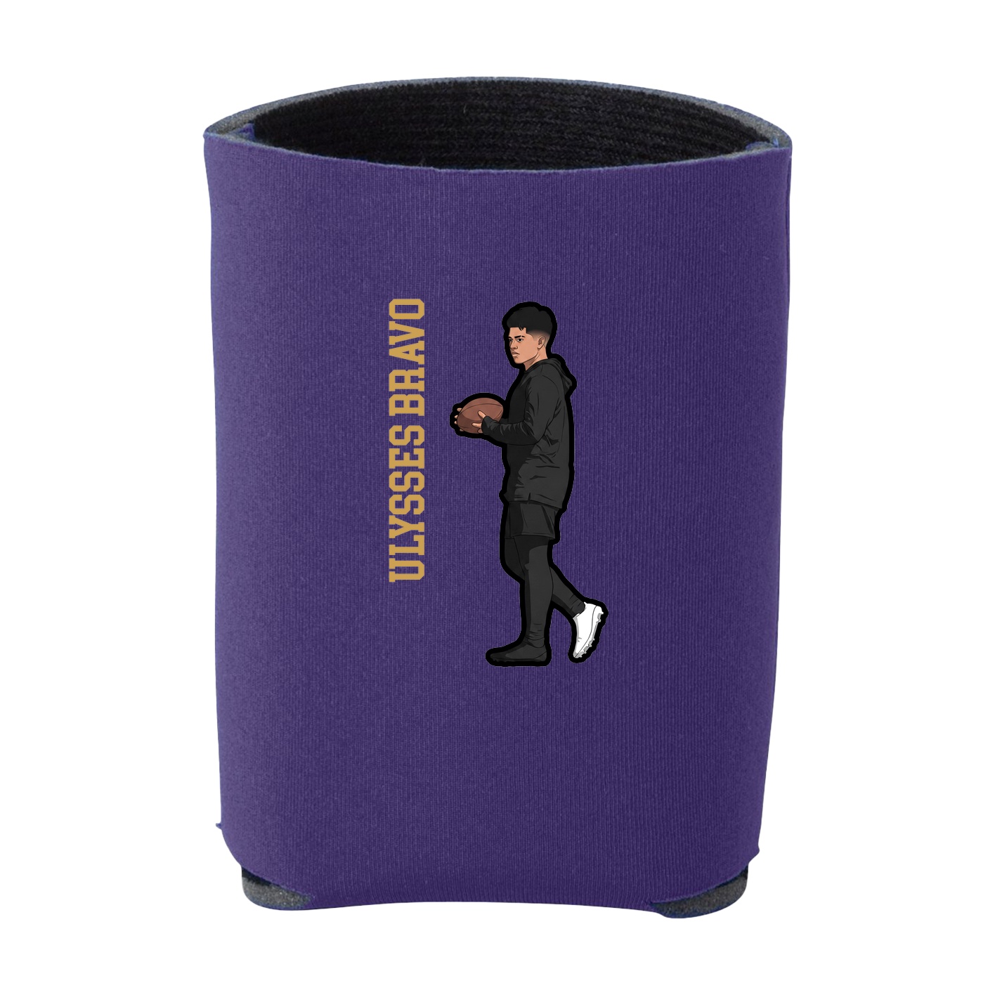 Can Holder — Name Vertical in Purple