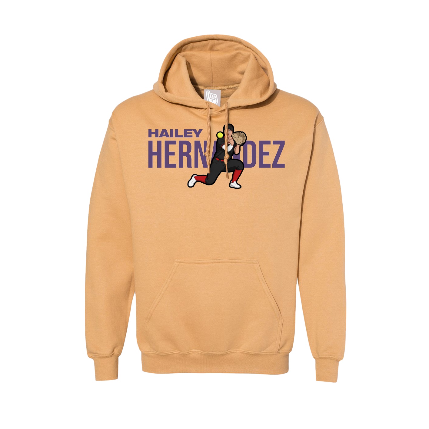 Hoodie — Player Name in Vegas Gold