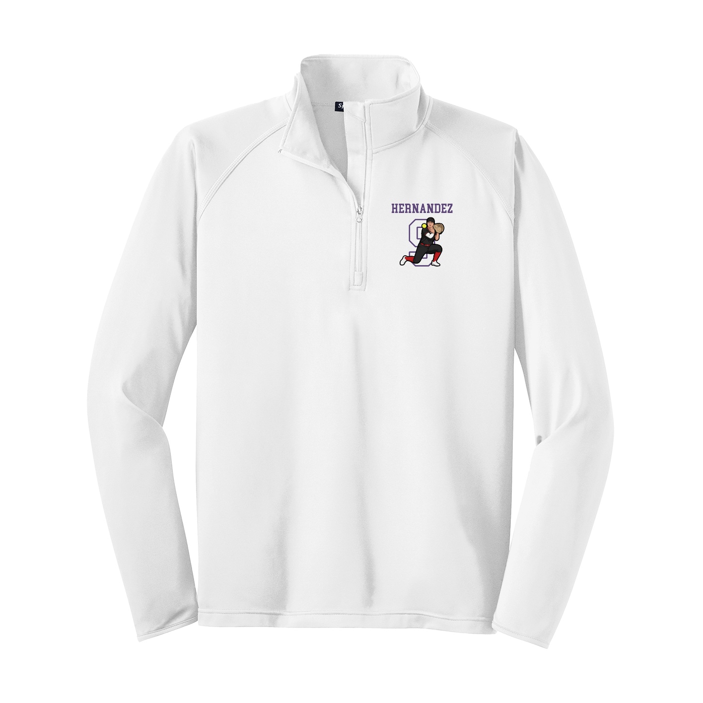 Q-Zip Pullover — Shirsey in White
