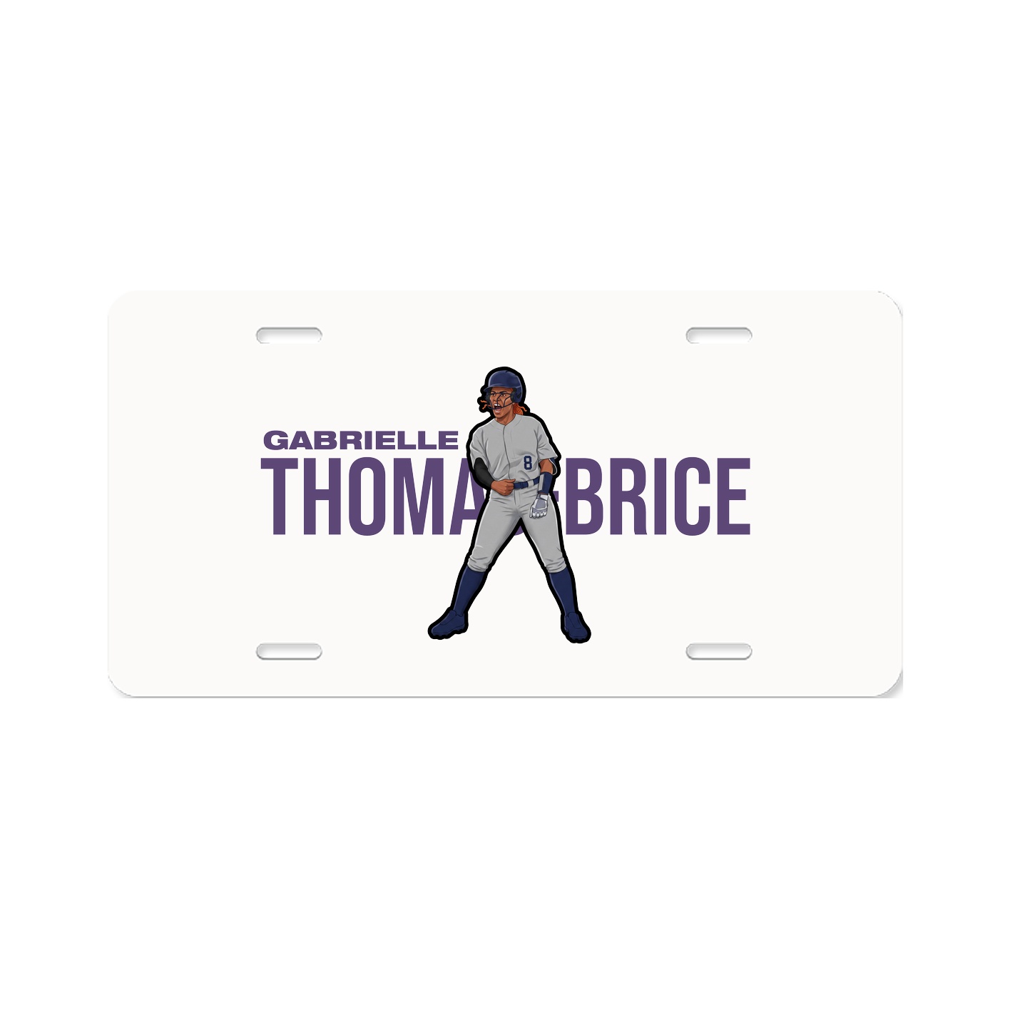 License Plate — Player Name in Classic