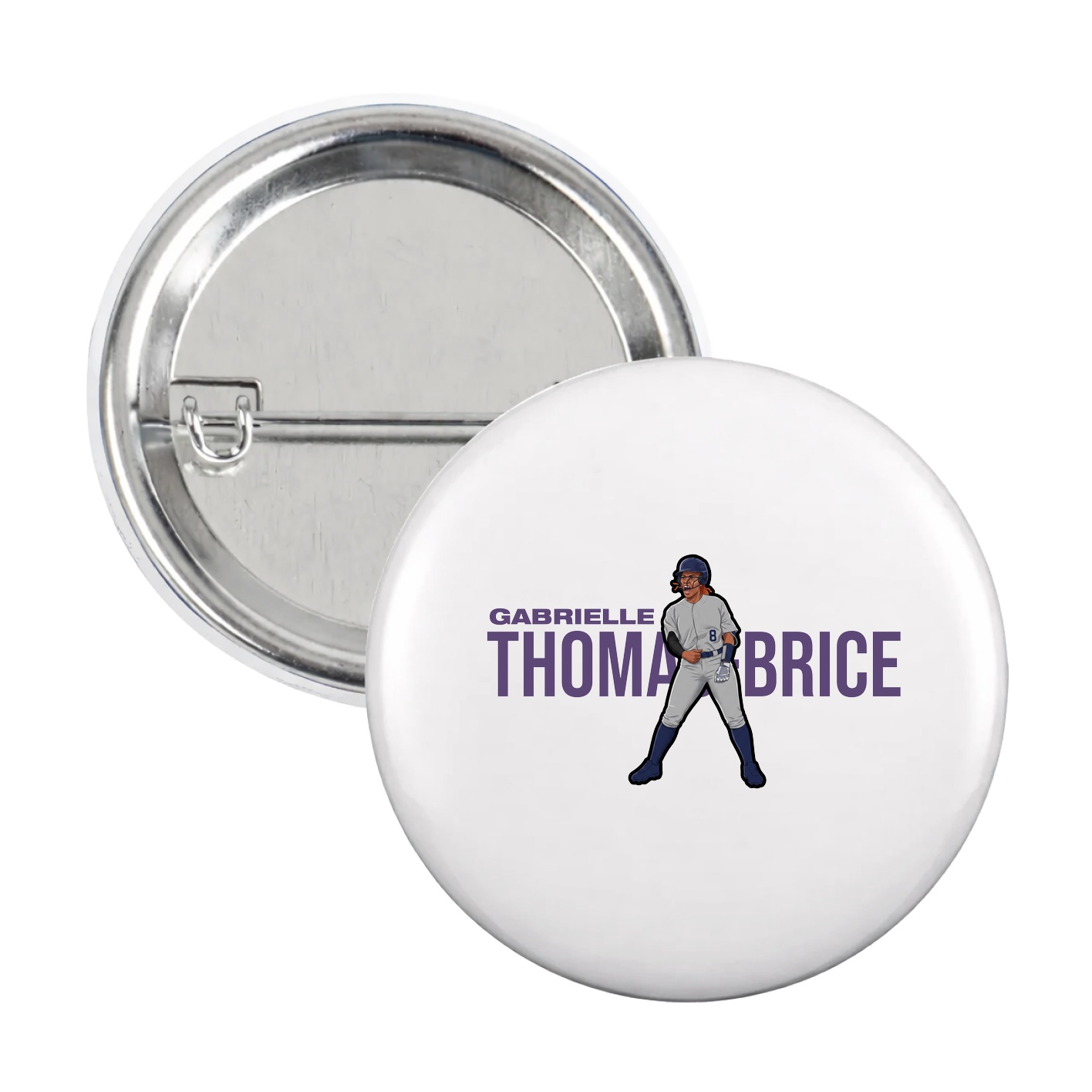 Game Day Button — Player Name in White