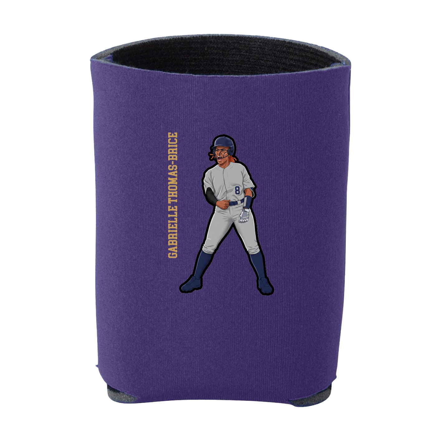 Can Holder — Name Vertical in Purple