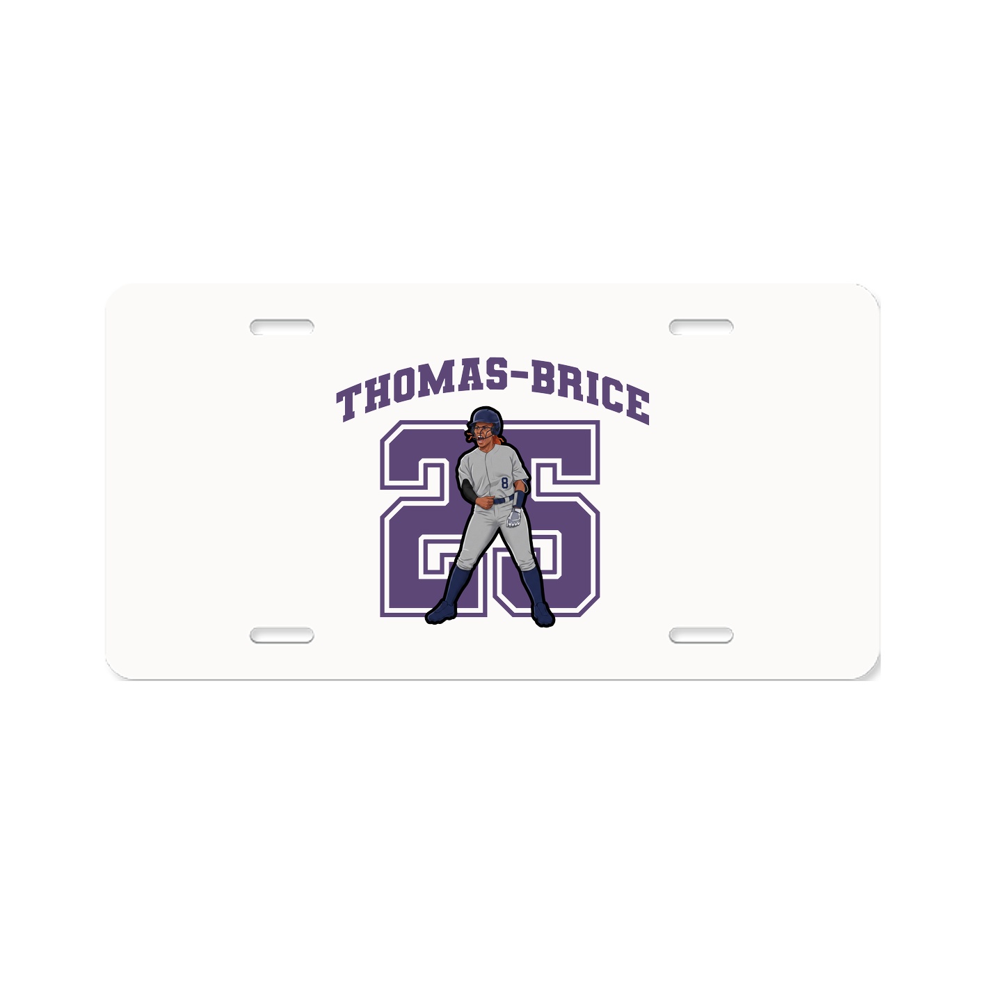 License Plate — Number in Classic