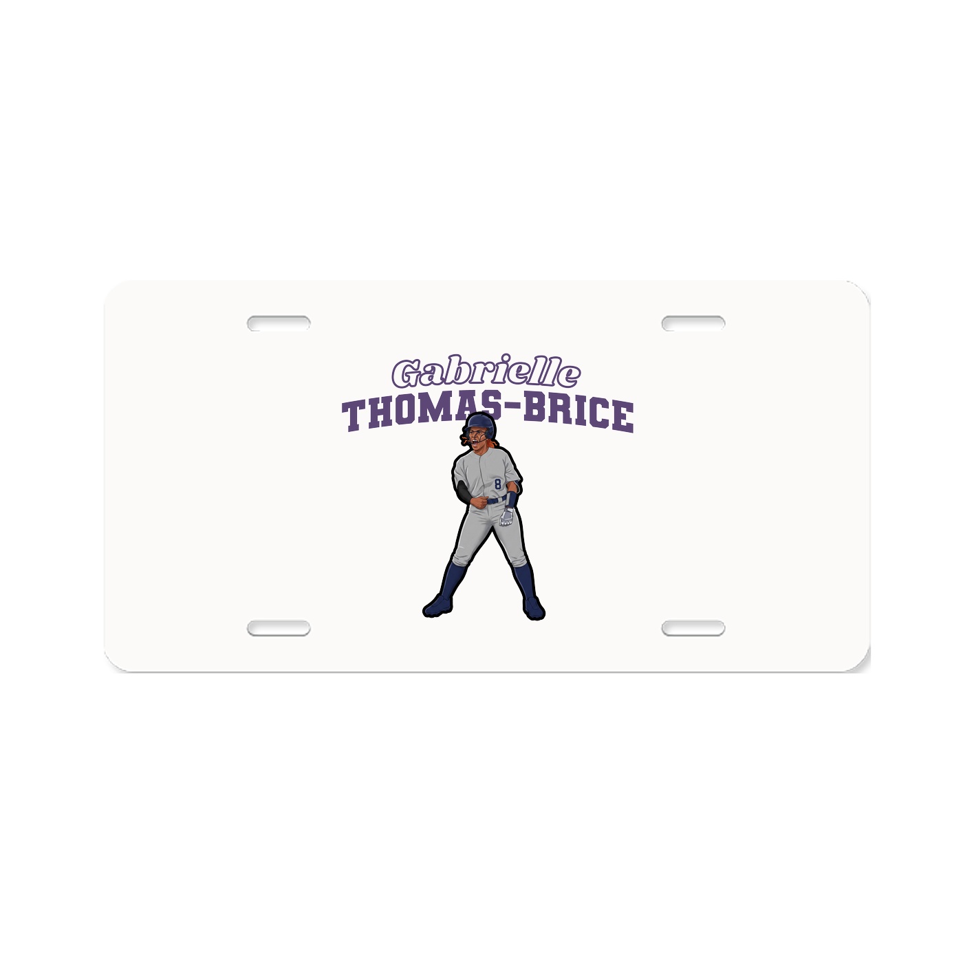 License Plate — Name Arch in Classic