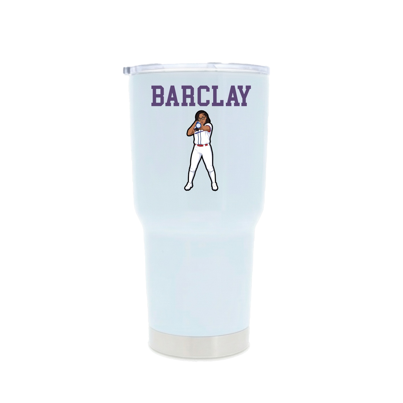 30oz Stainless Steel Tumbler — Shirsey in White