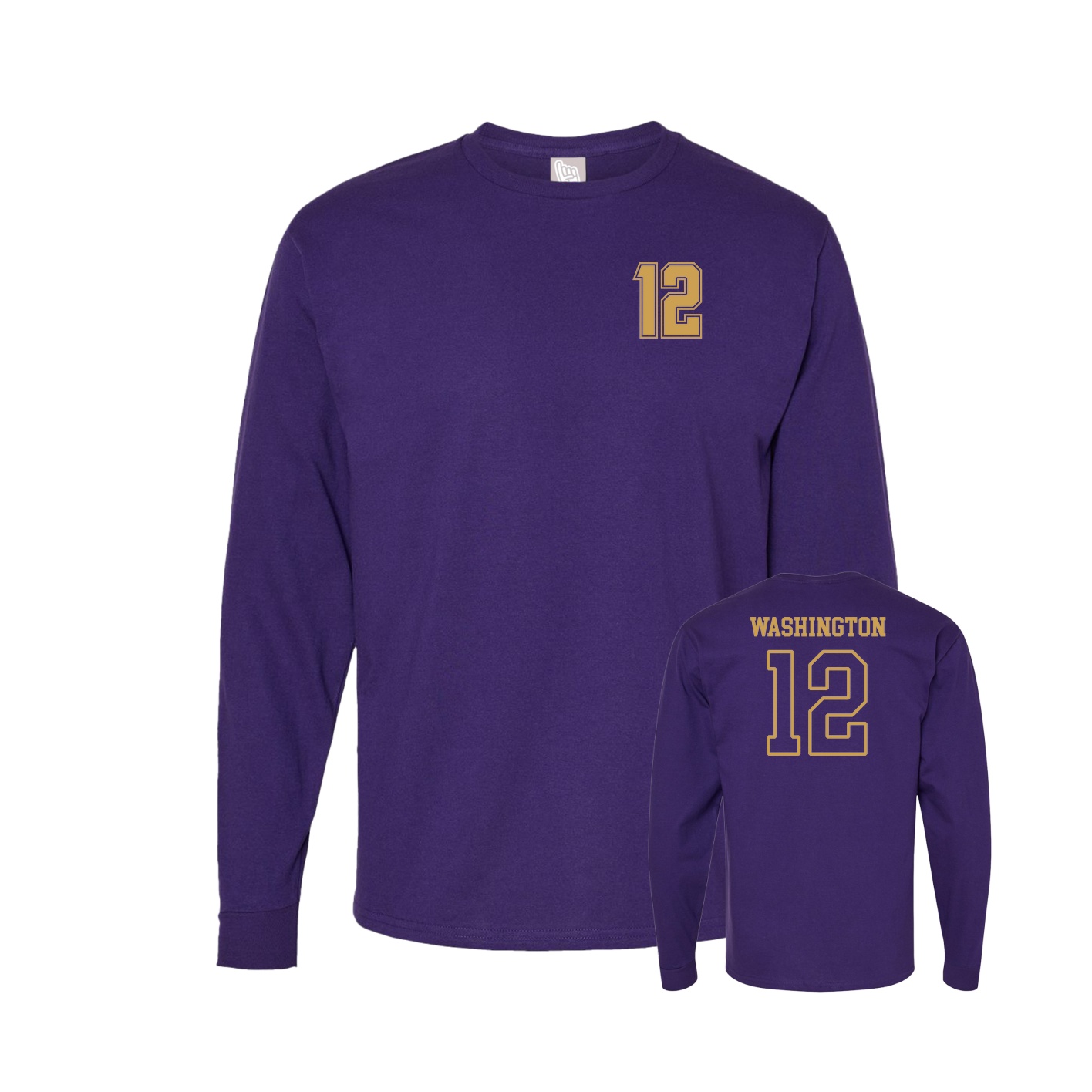 Long Sleeve Tee — Chest Back in Purple