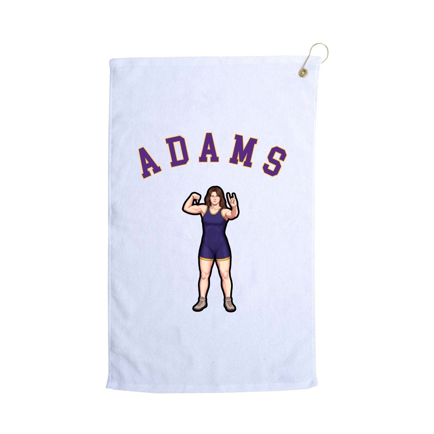 Golf Towel — Shirsey Arch in White