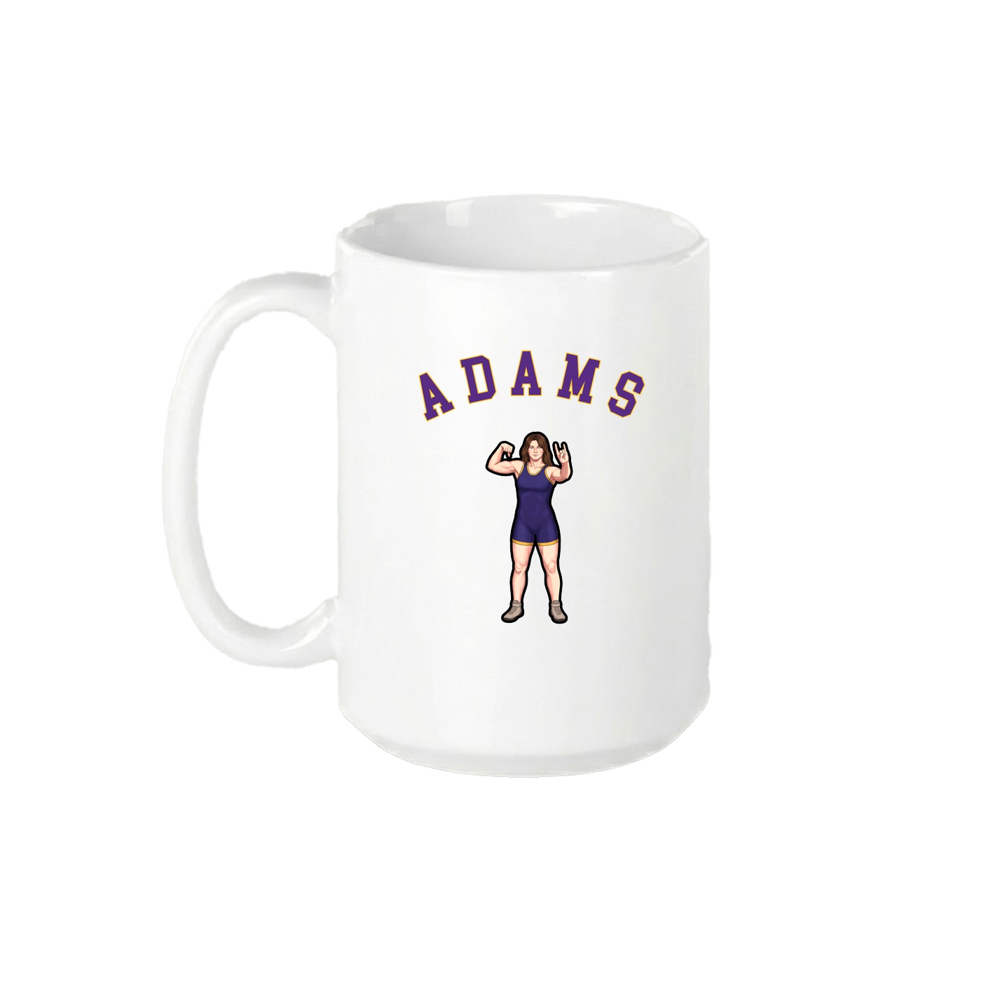 15oz Coffee Mug — Shirsey Arch in White