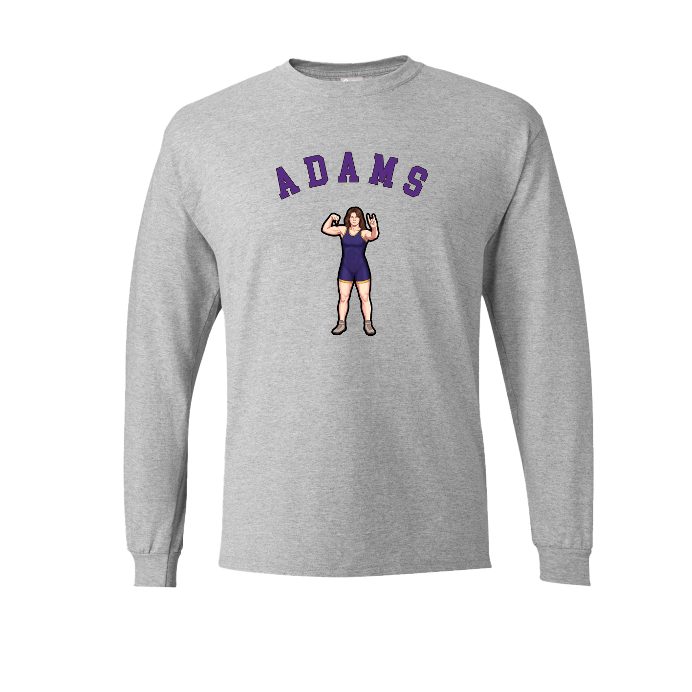 Long Sleeve Tee — Shirsey Arch in Grey