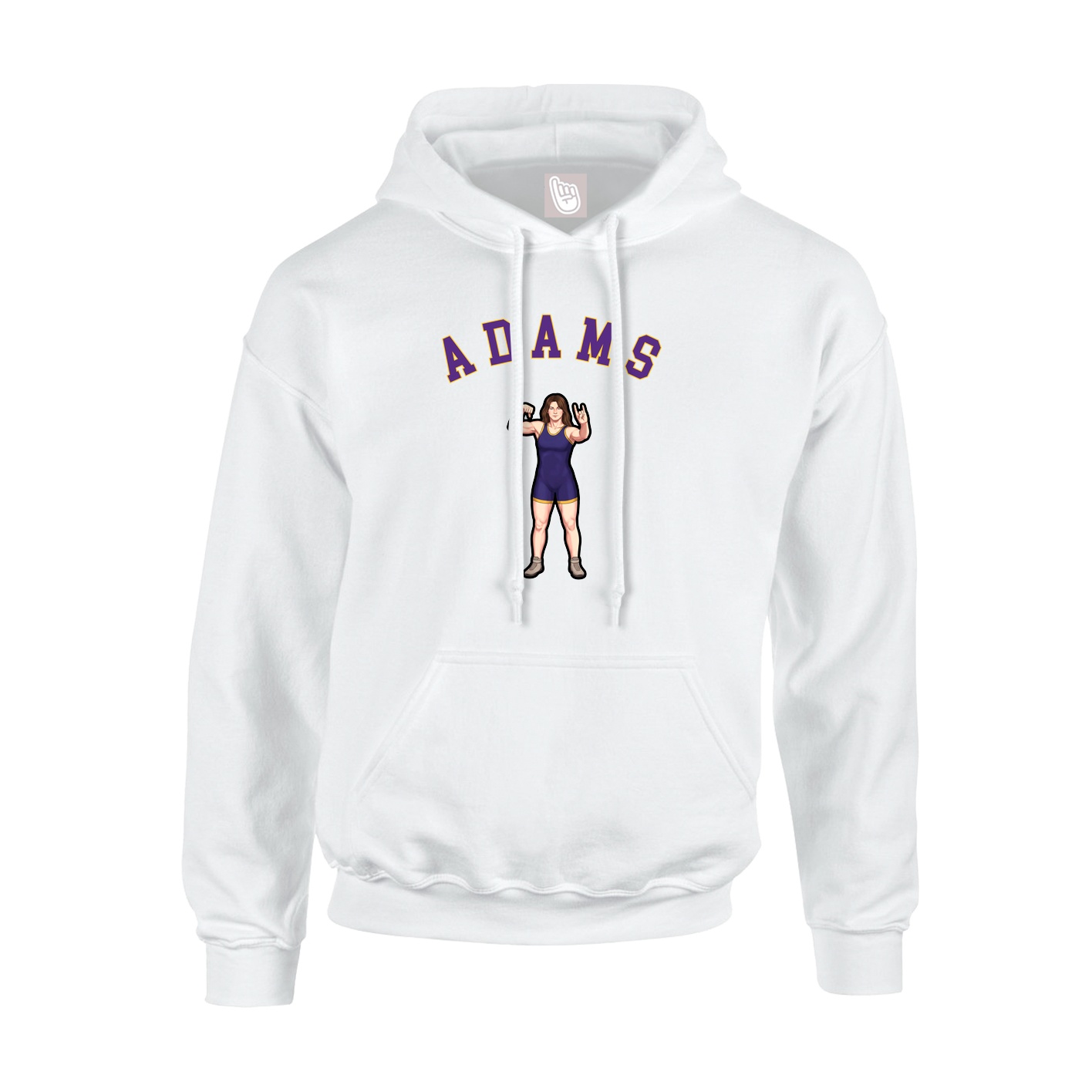 Hoodie — Shirsey Arch in White