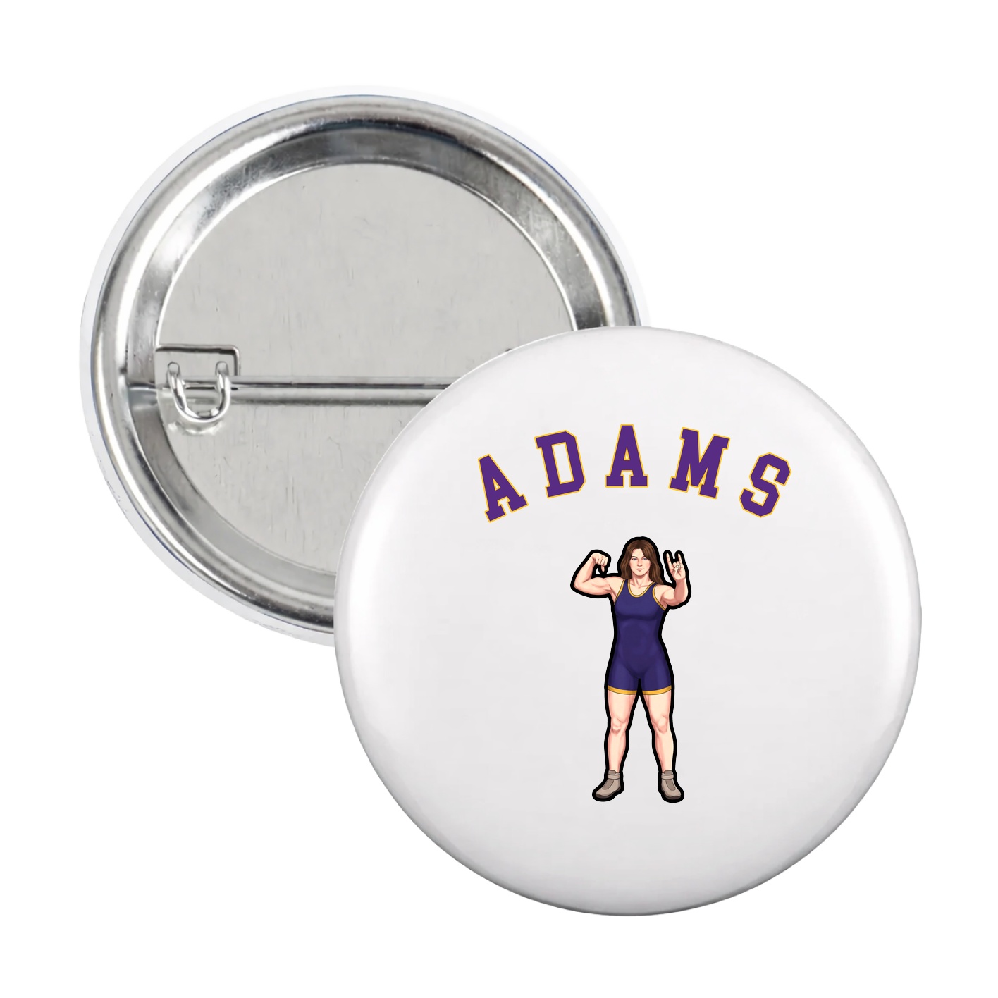 Game Day Button — Shirsey Arch in White