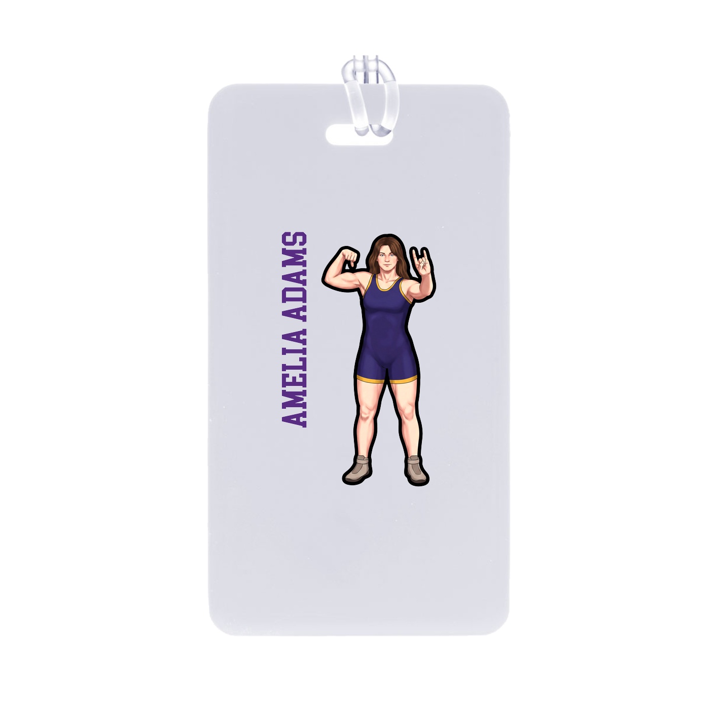 Bag Tag — Name Vertical in Classic