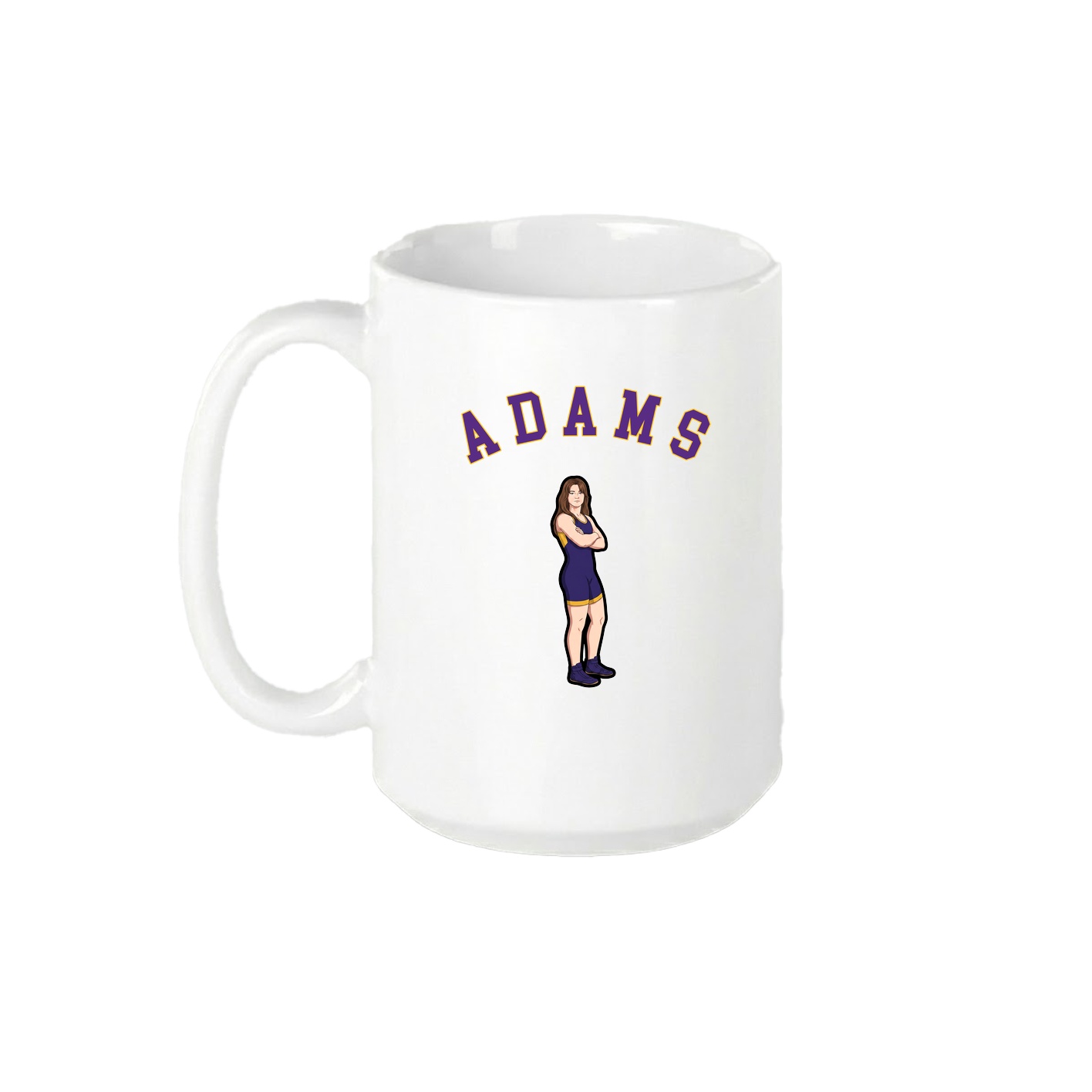 15oz Coffee Mug — Shirsey Arch in White
