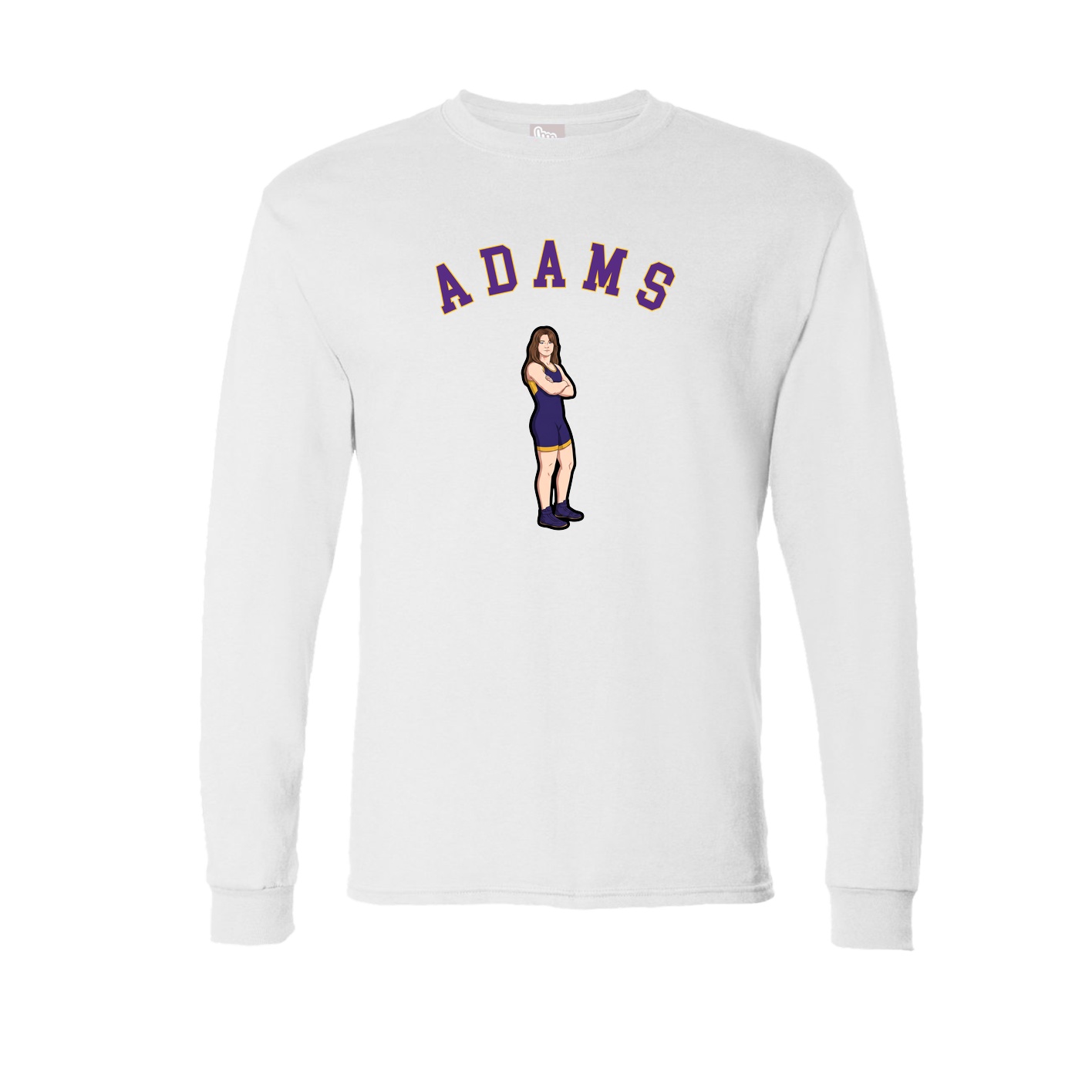 Long Sleeve Tee — Shirsey Arch in White