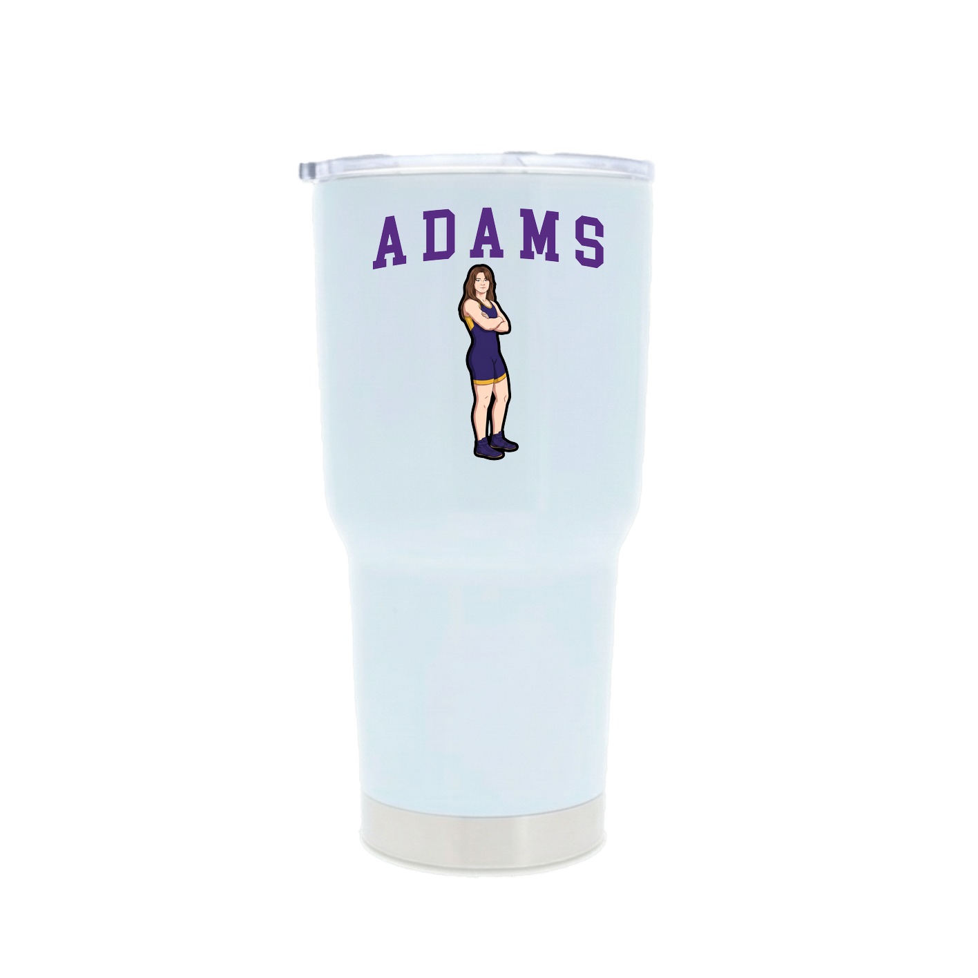 30oz Stainless Steel Tumbler — Shirsey in White