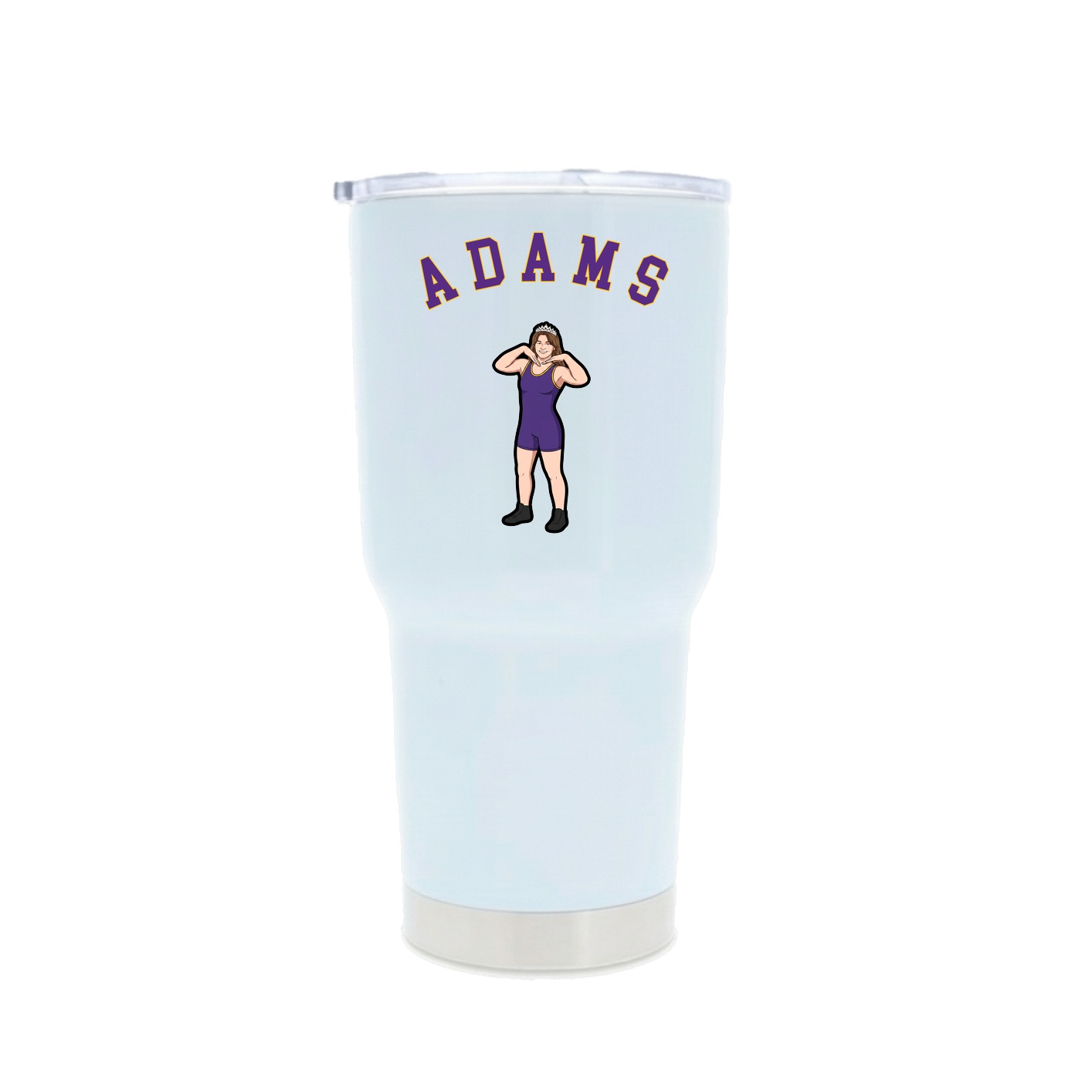 30oz Stainless Steel Tumbler — Shirsey Arch in White