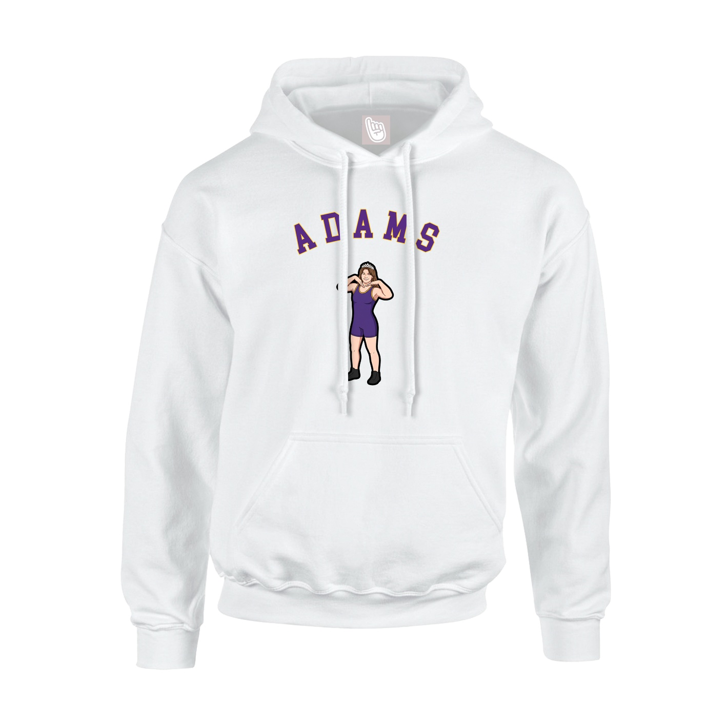 Hoodie — Shirsey Arch in White