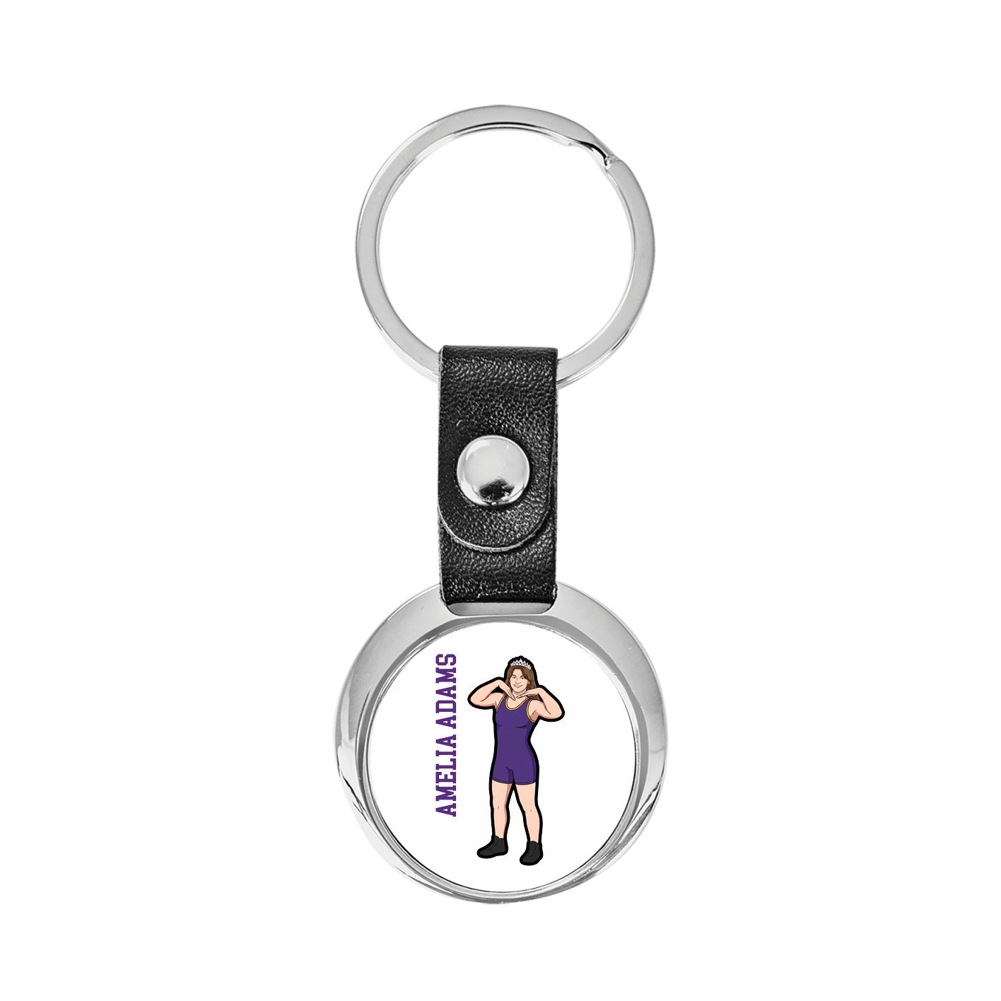 Key Chain — Name Vertical in Classic