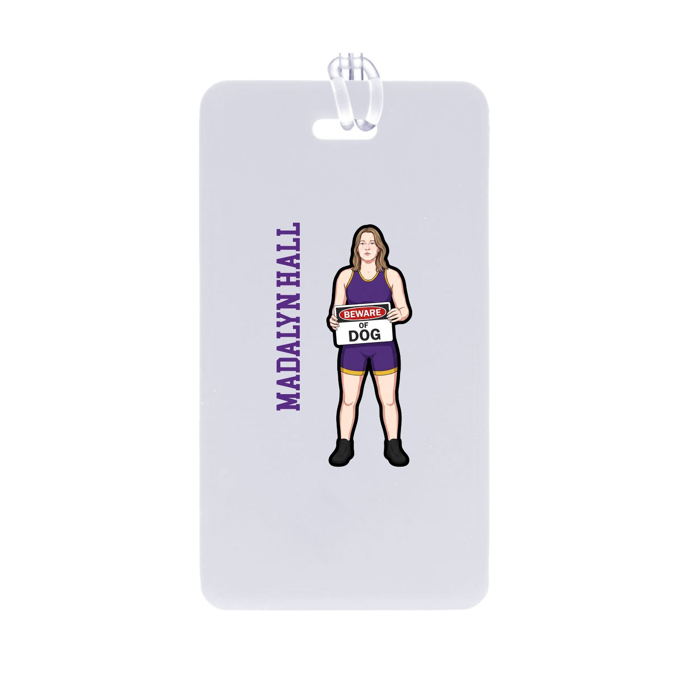 Bag Tag — Name Vertical in Classic