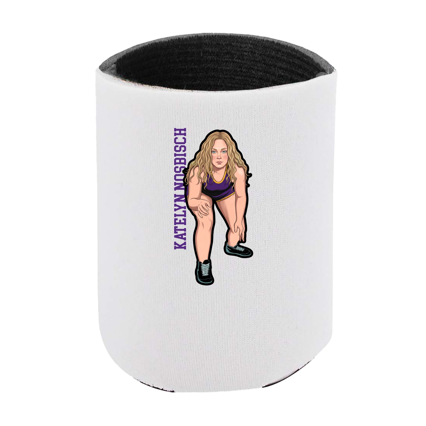 Can Holder — Name Vertical in White