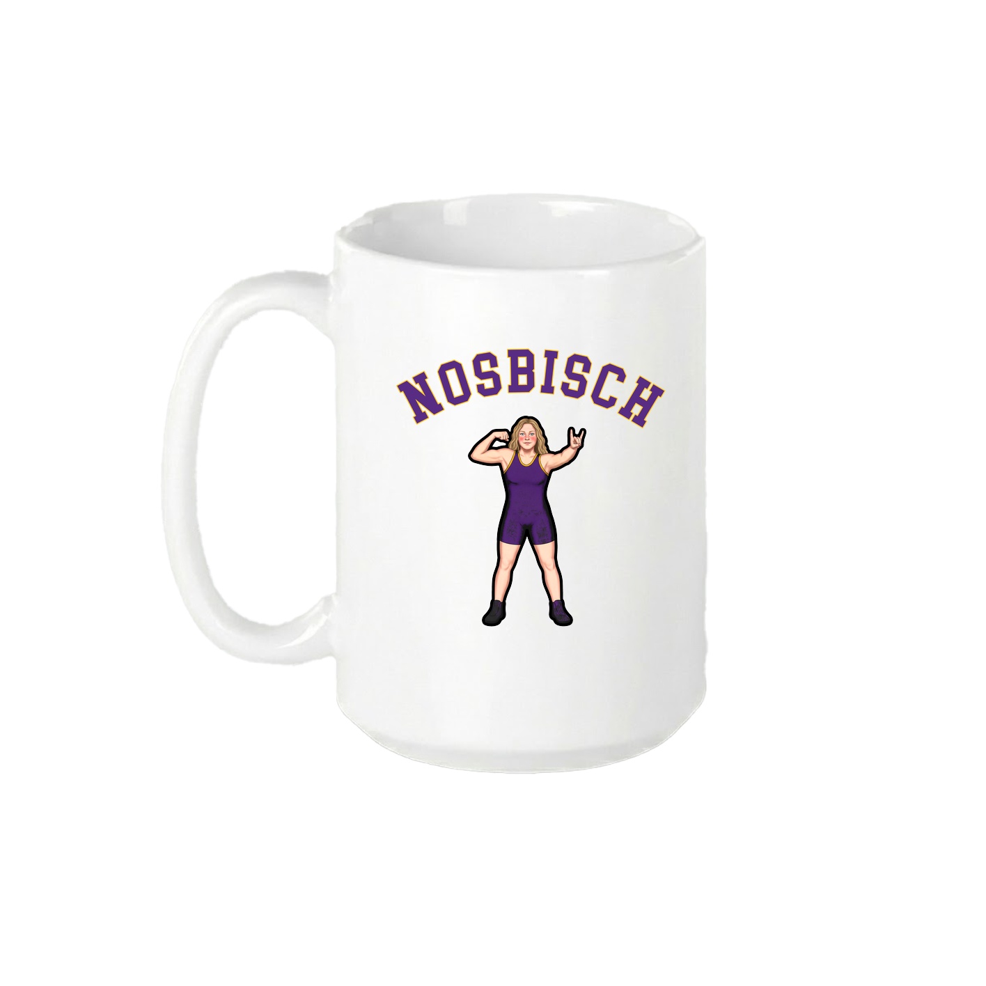 15oz Coffee Mug — Shirsey Arch in White