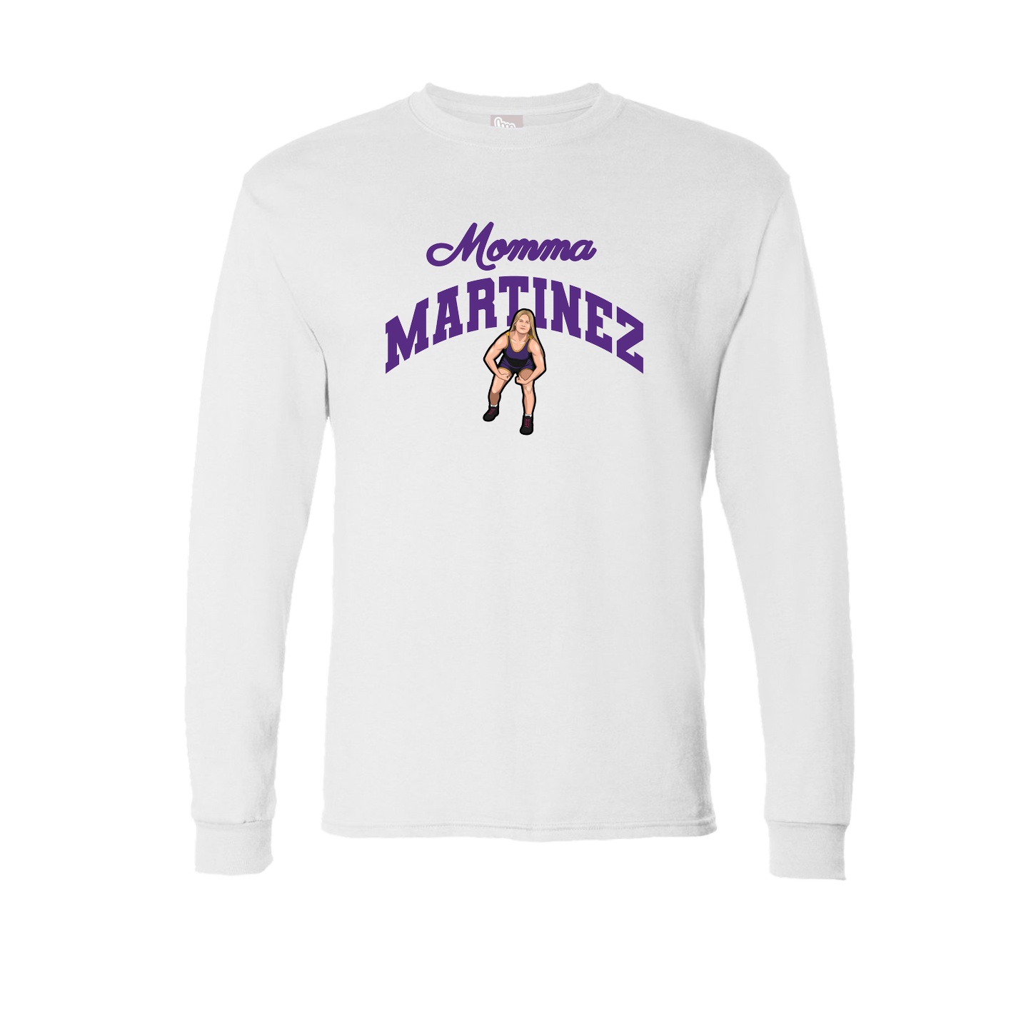 Long Sleeve Tee — Mothers Day Arch in White