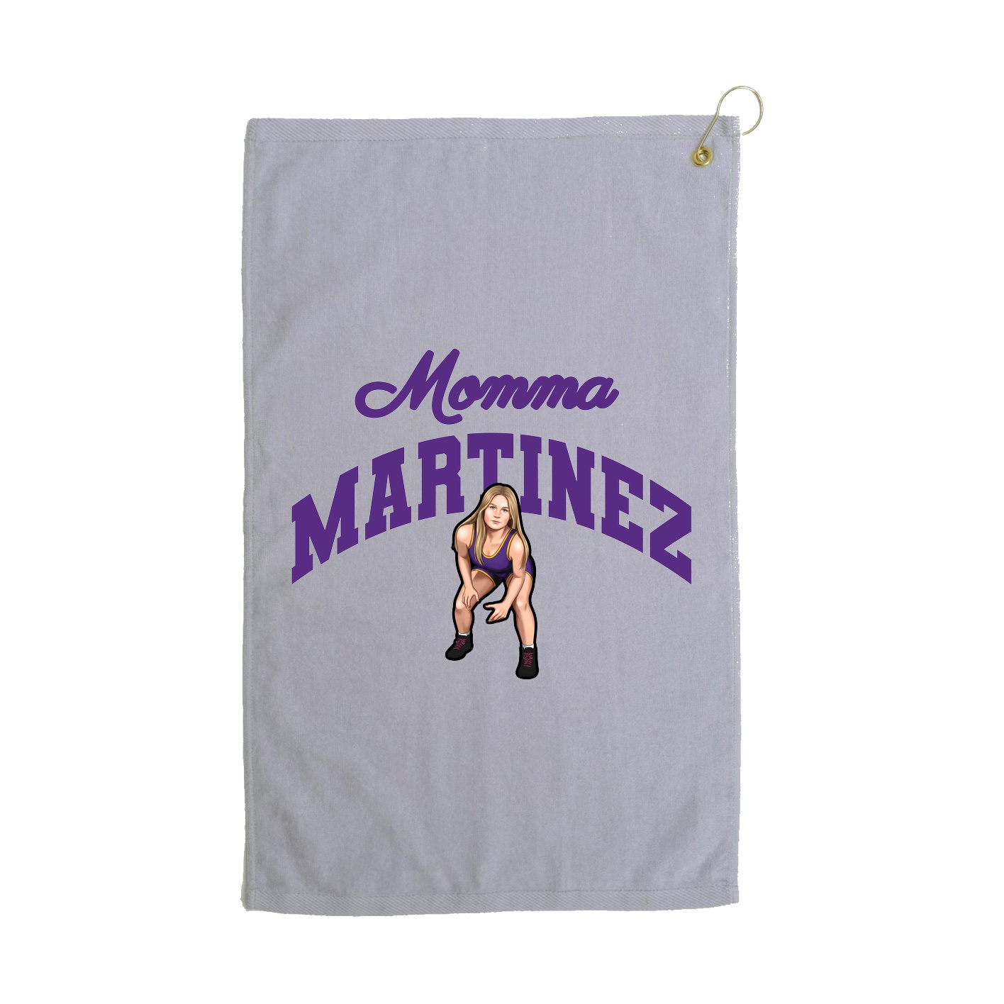 Golf Towel — Mothers Day Arch in Grey