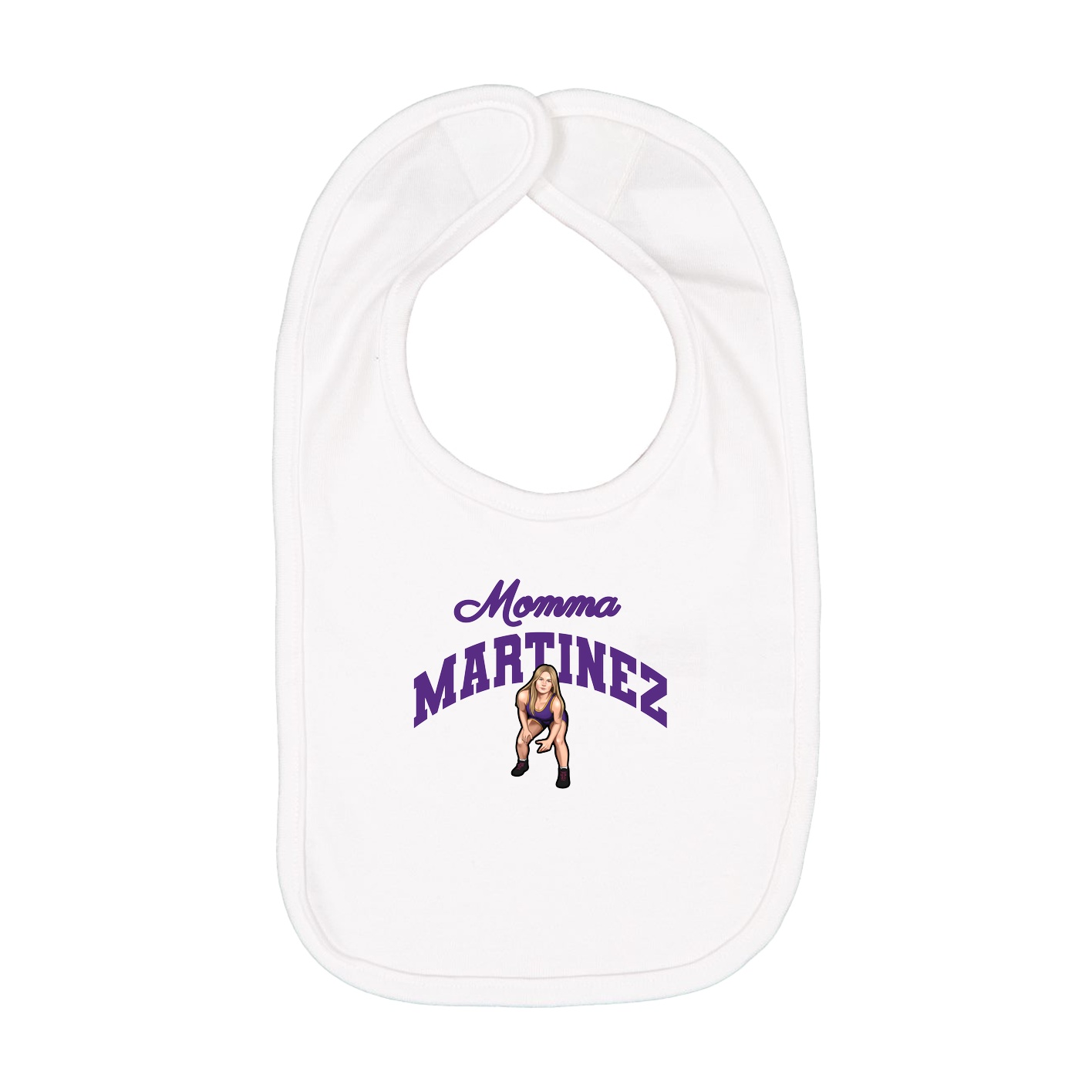 Infant Bib — Mothers Day Arch in White
