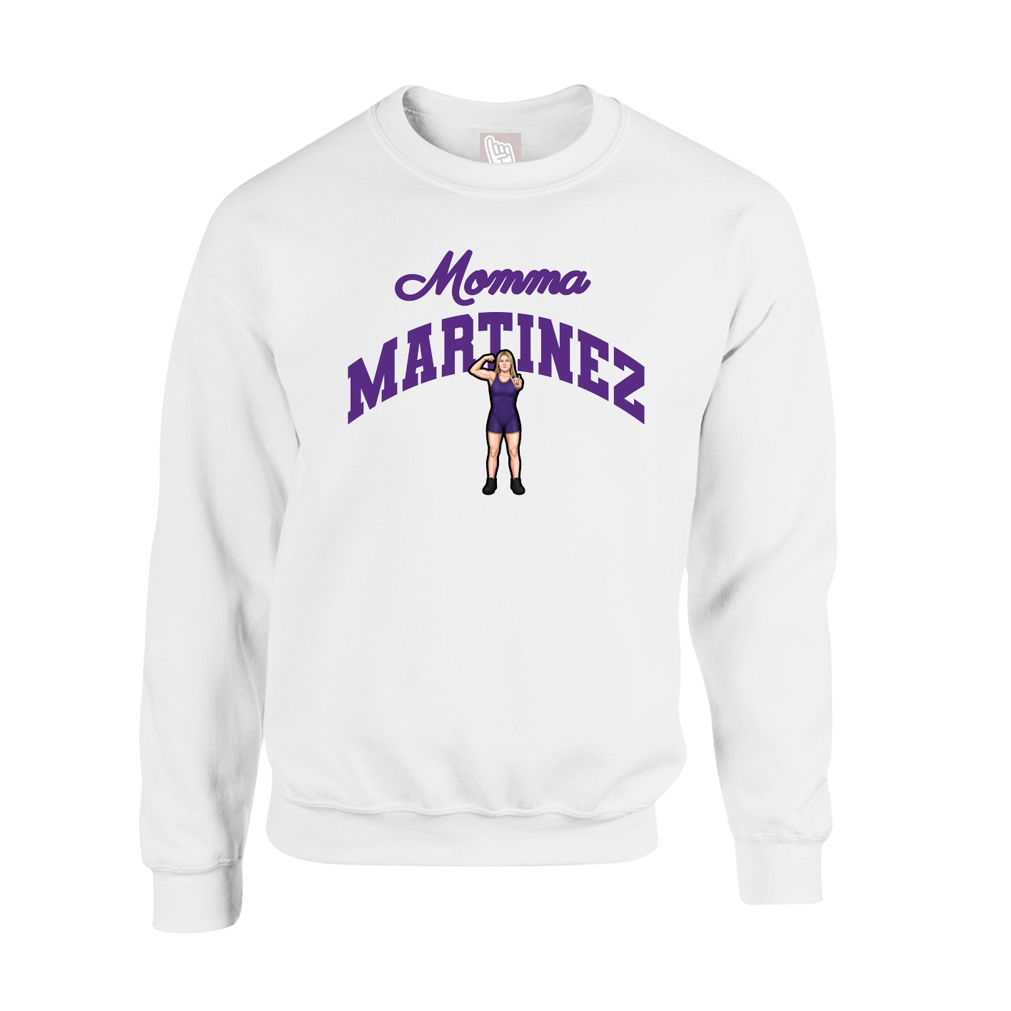 Fleece Crew — Mothers Day Arch in White
