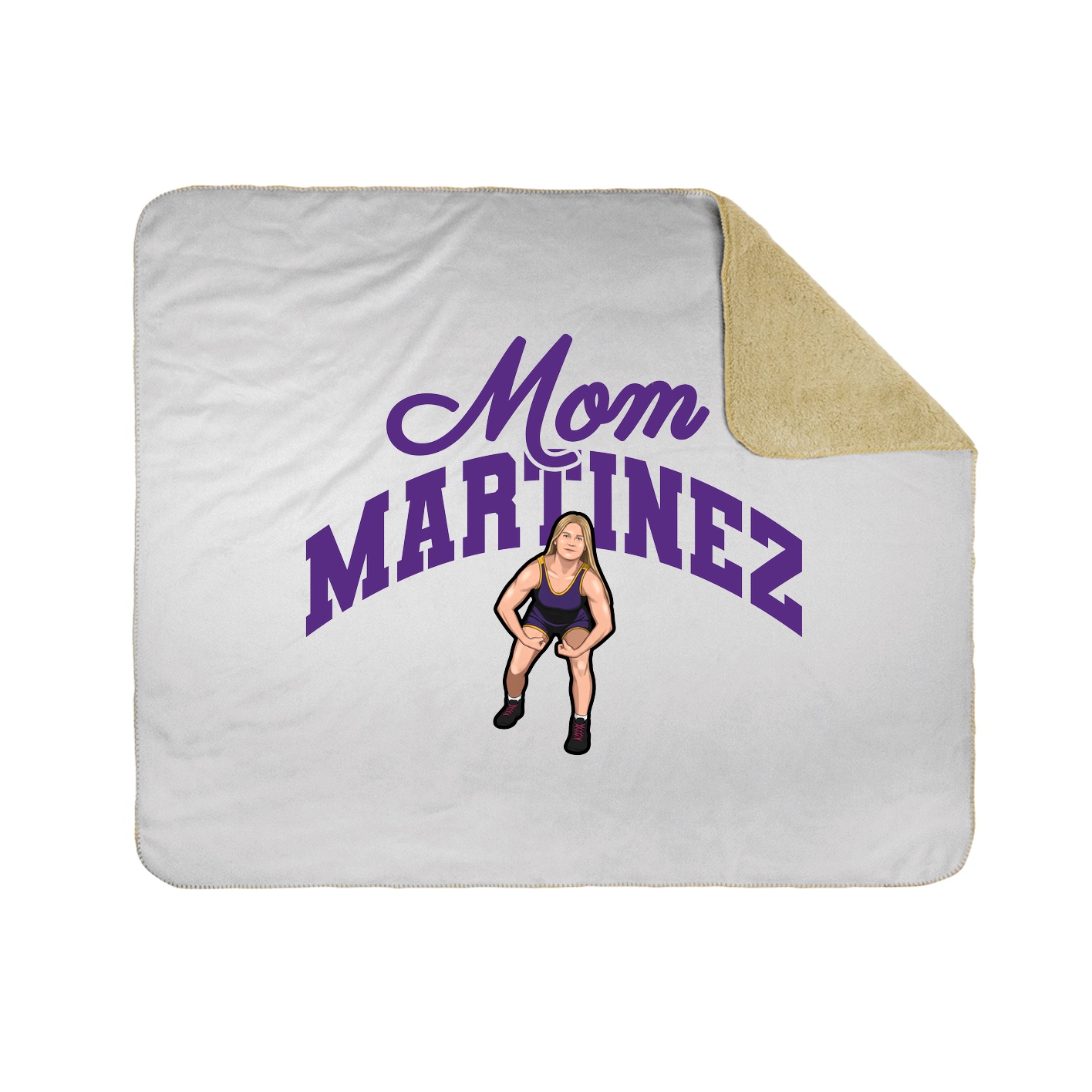 Throw Blanket — Mothers Day Arch in White