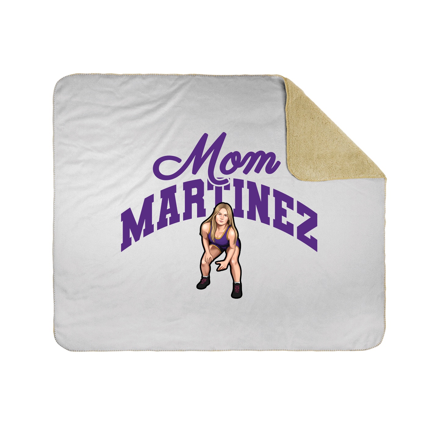Throw Blanket — Mothers Day Arch in White