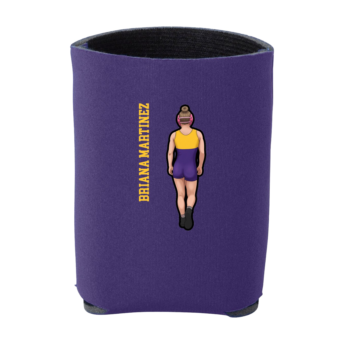 Can Holder — Name Vertical in Purple