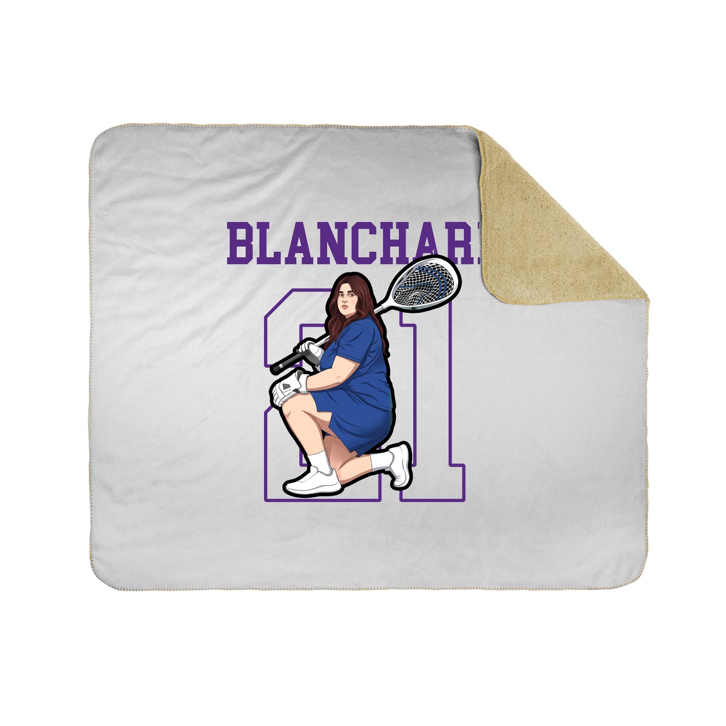 Throw Blanket — Shirsey in White