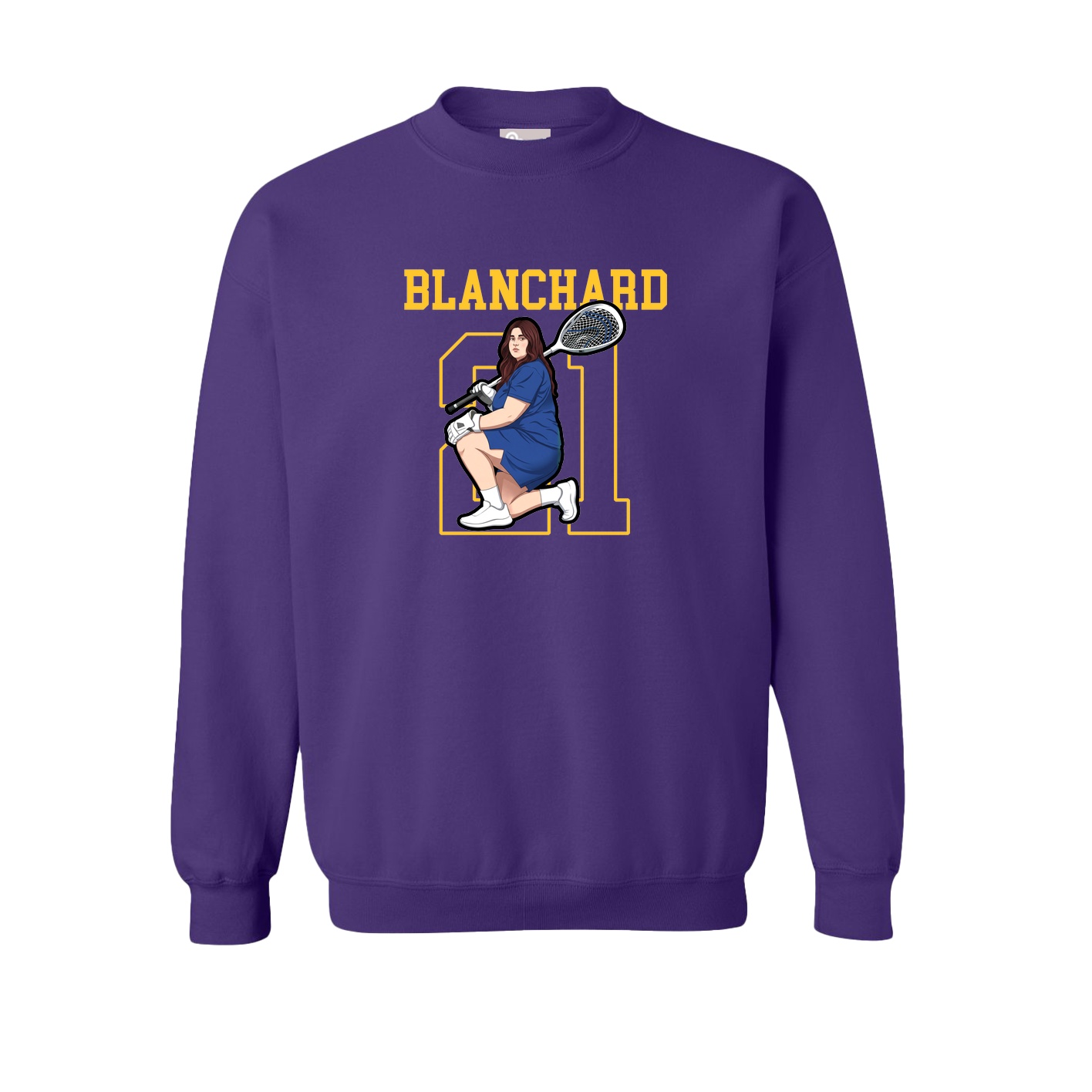 Fleece Crew — Shirsey in Purple