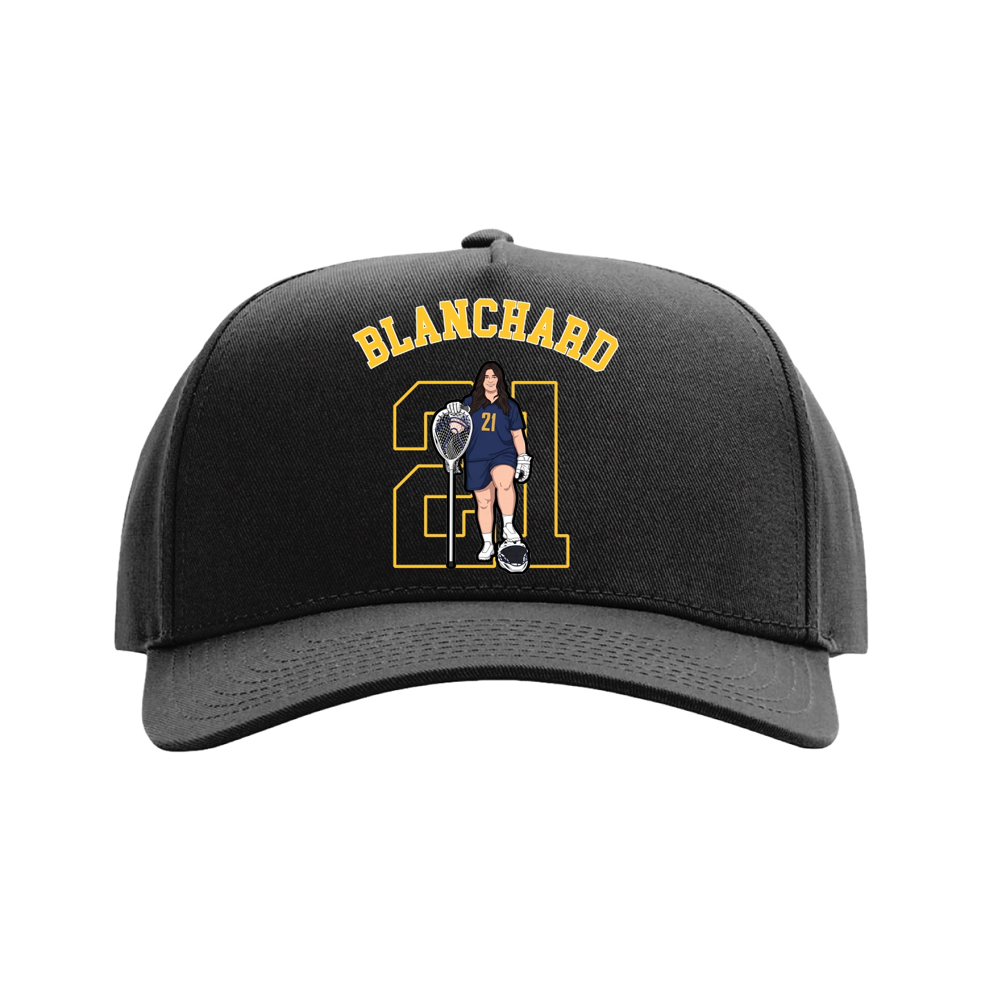 Full Fabric Five-Panel Champ Cap