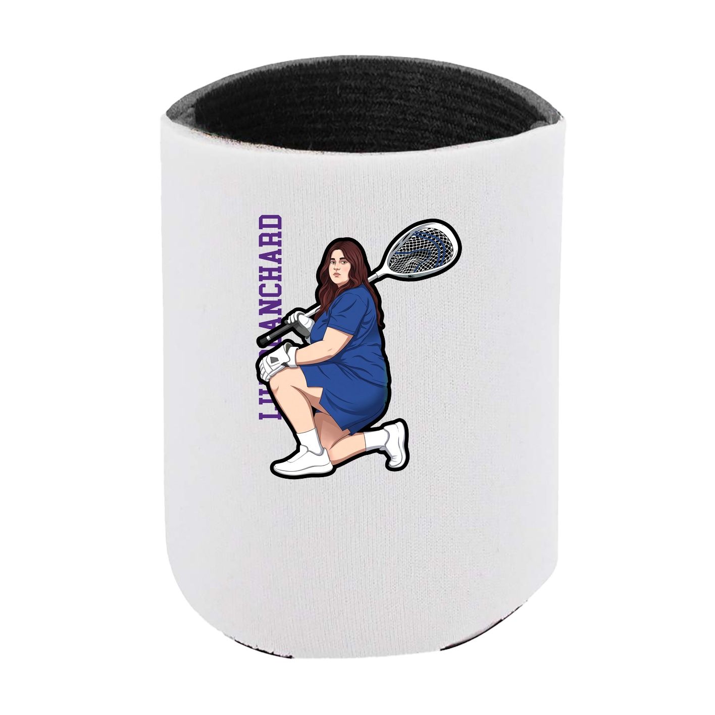 Can Holder — Name Vertical in White