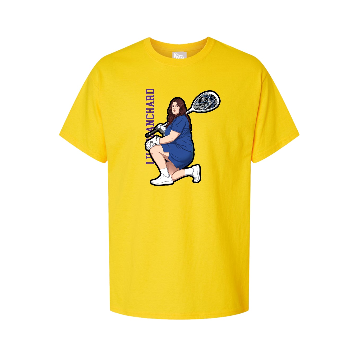 Youth Tee — Name Vertical in Gold