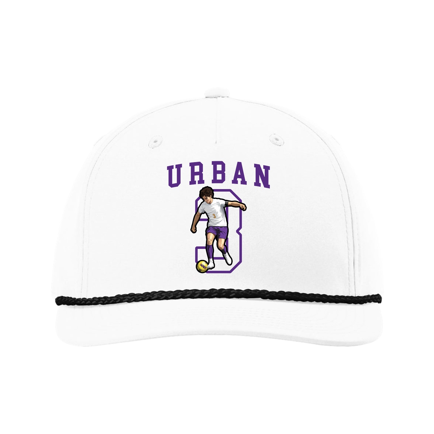 Five-Panel Classic Rope Cap — Shirsey in White