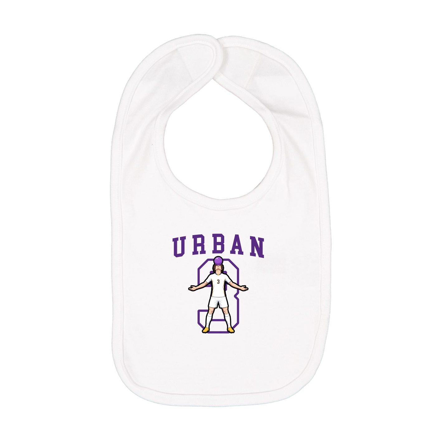 Infant Bib — Shirsey in White