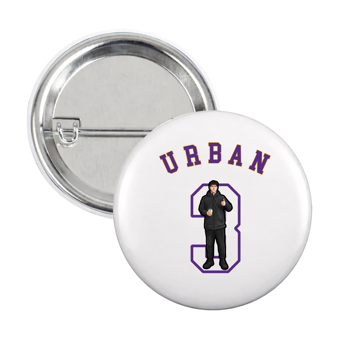 Game Day Button — Shirsey Arch in White