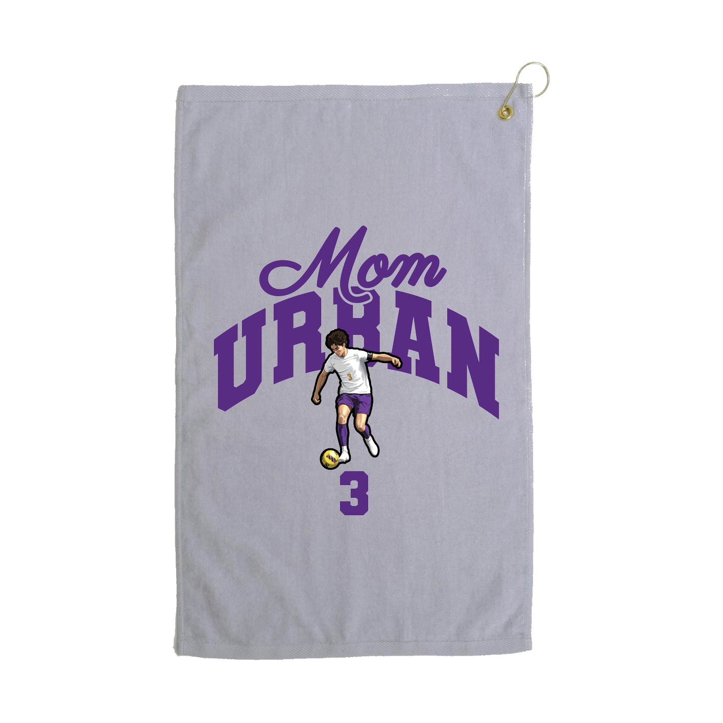 Golf Towel — Mothers Day Arch in Grey