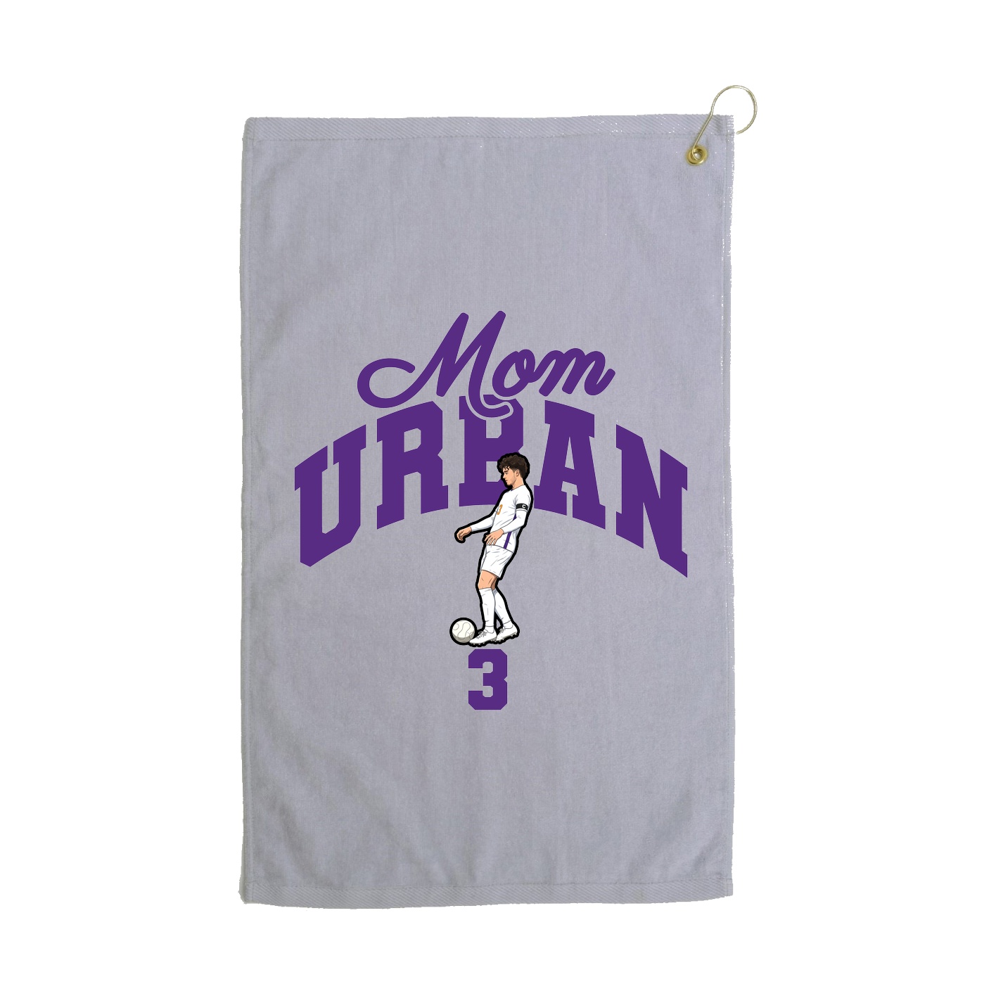 Golf Towel — Mothers Day Arch in Grey